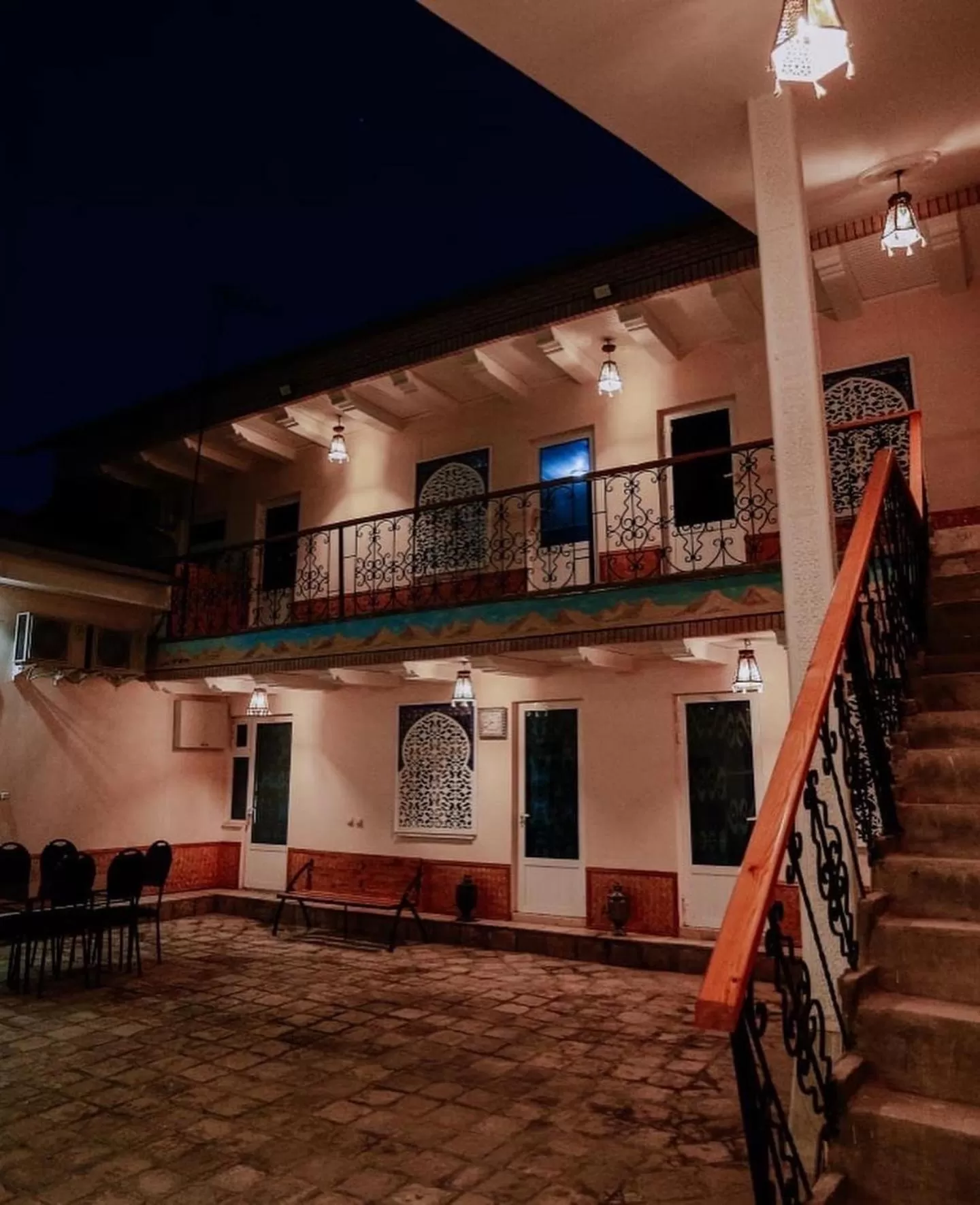 Property building in Bukhara house hotel