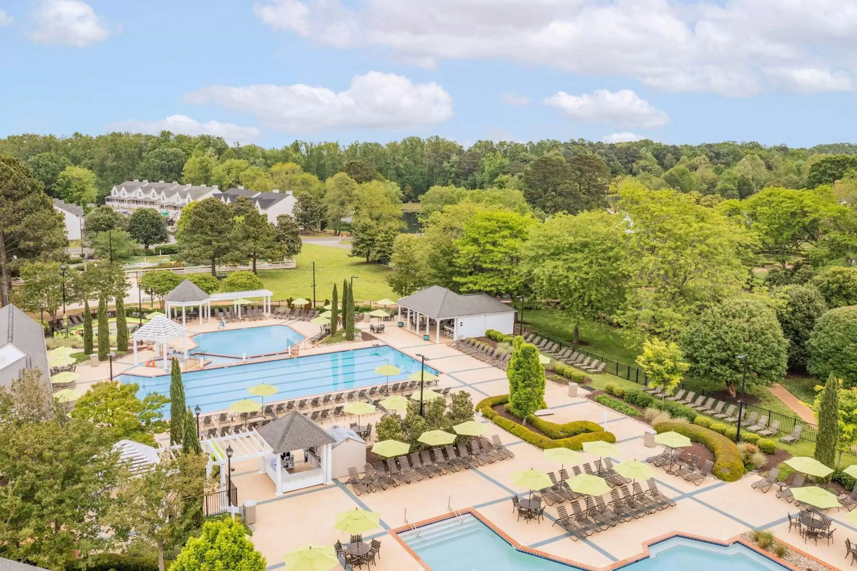 Pool View in Hilton Vacation Club The Historic Powhatan Williamsburg