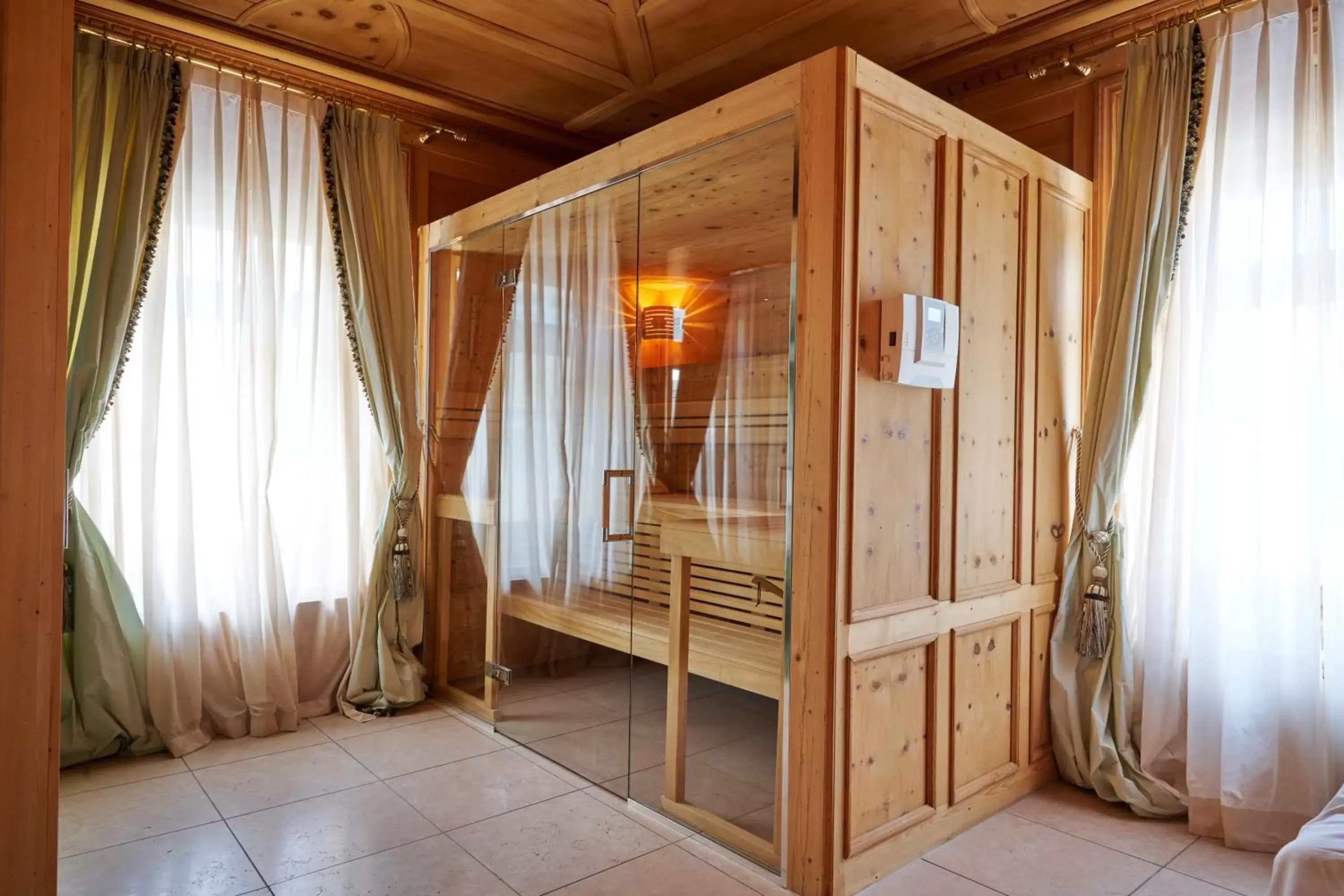 Sauna in Hotel Flüela Davos, in The Unbound Collection by Hyatt