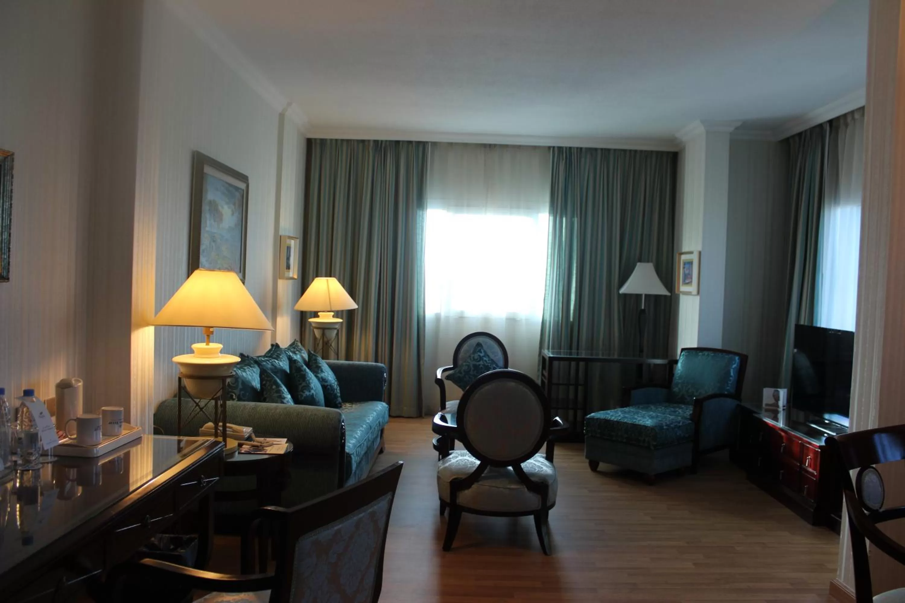 Living room, Seating Area in Swiss Al Hamra Hotel