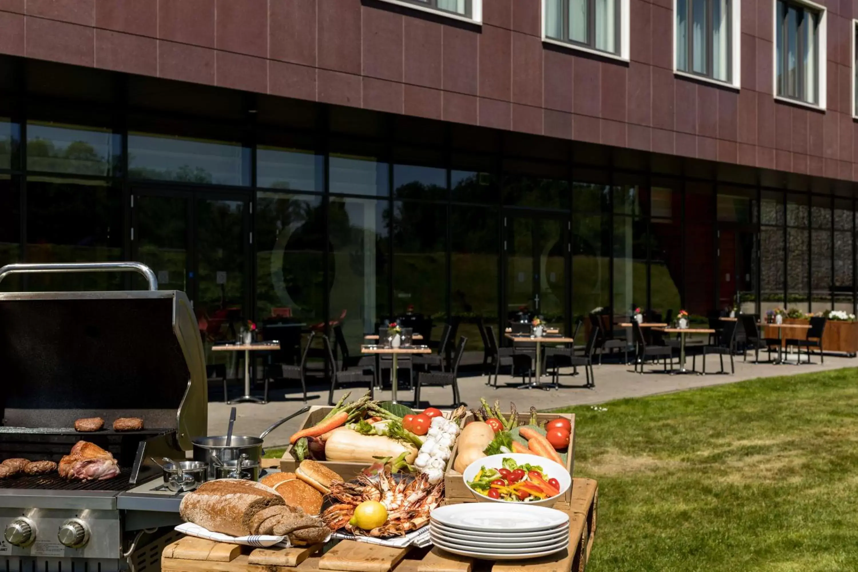 Inner courtyard view in Hilton Garden Inn Leiden