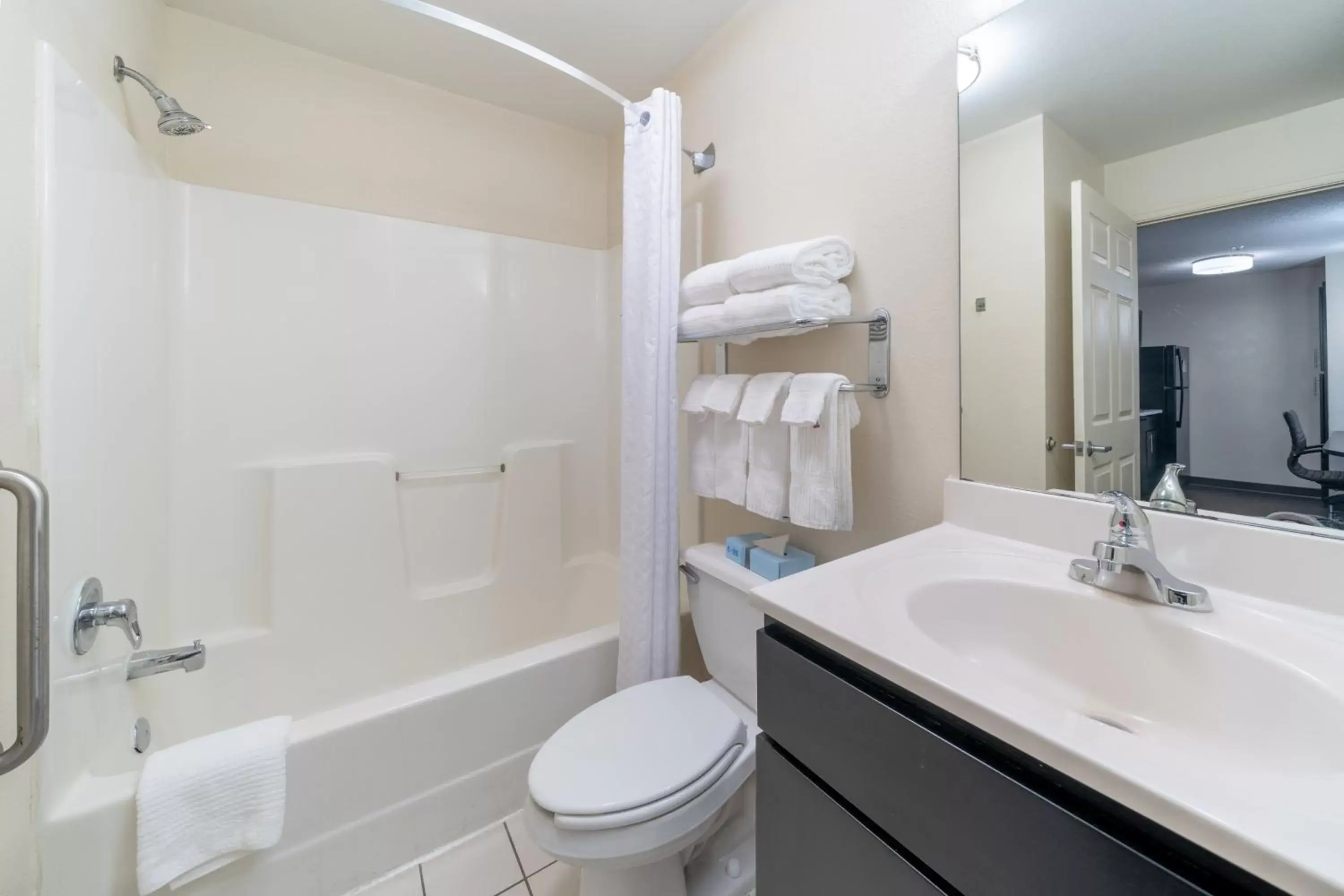 Bathroom in Candlewood Suites Washington-Dulles Herndon, an IHG Hotel