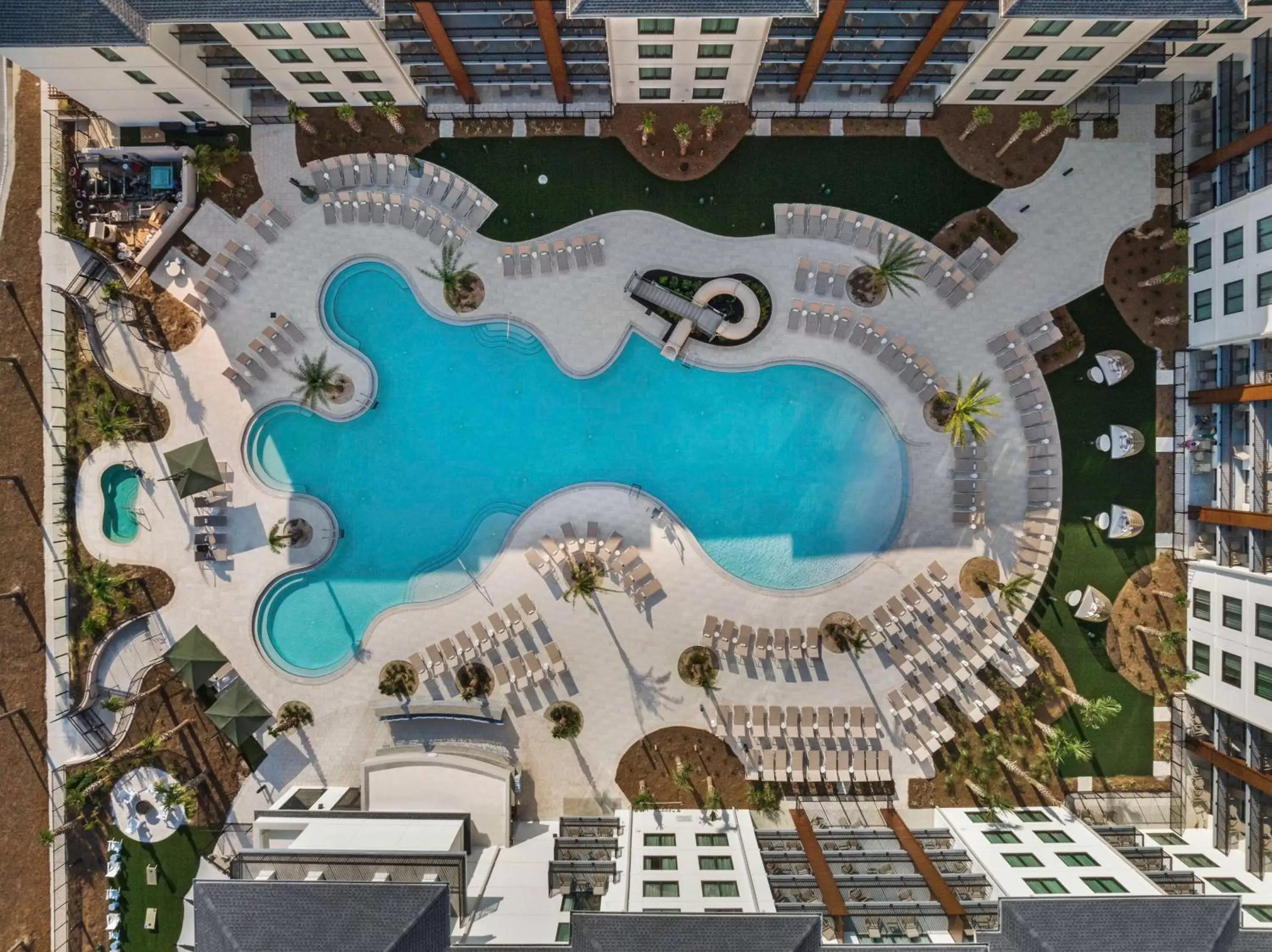 Pool view, Bird's-eye View in Embassy Suites By Hilton Panama City Beach Resort