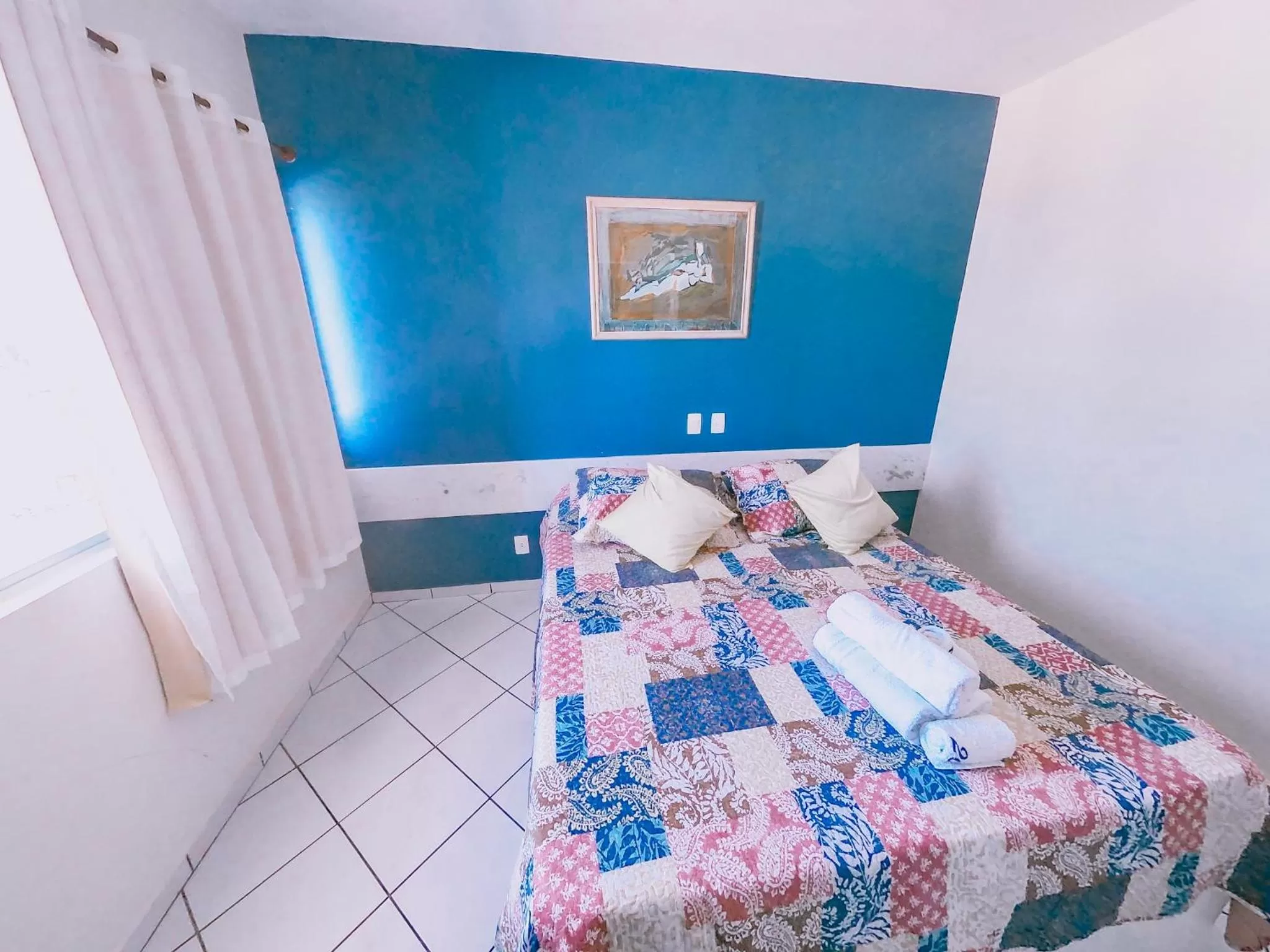 Bed in Flat Apart Hotel Marinas Tamandaré