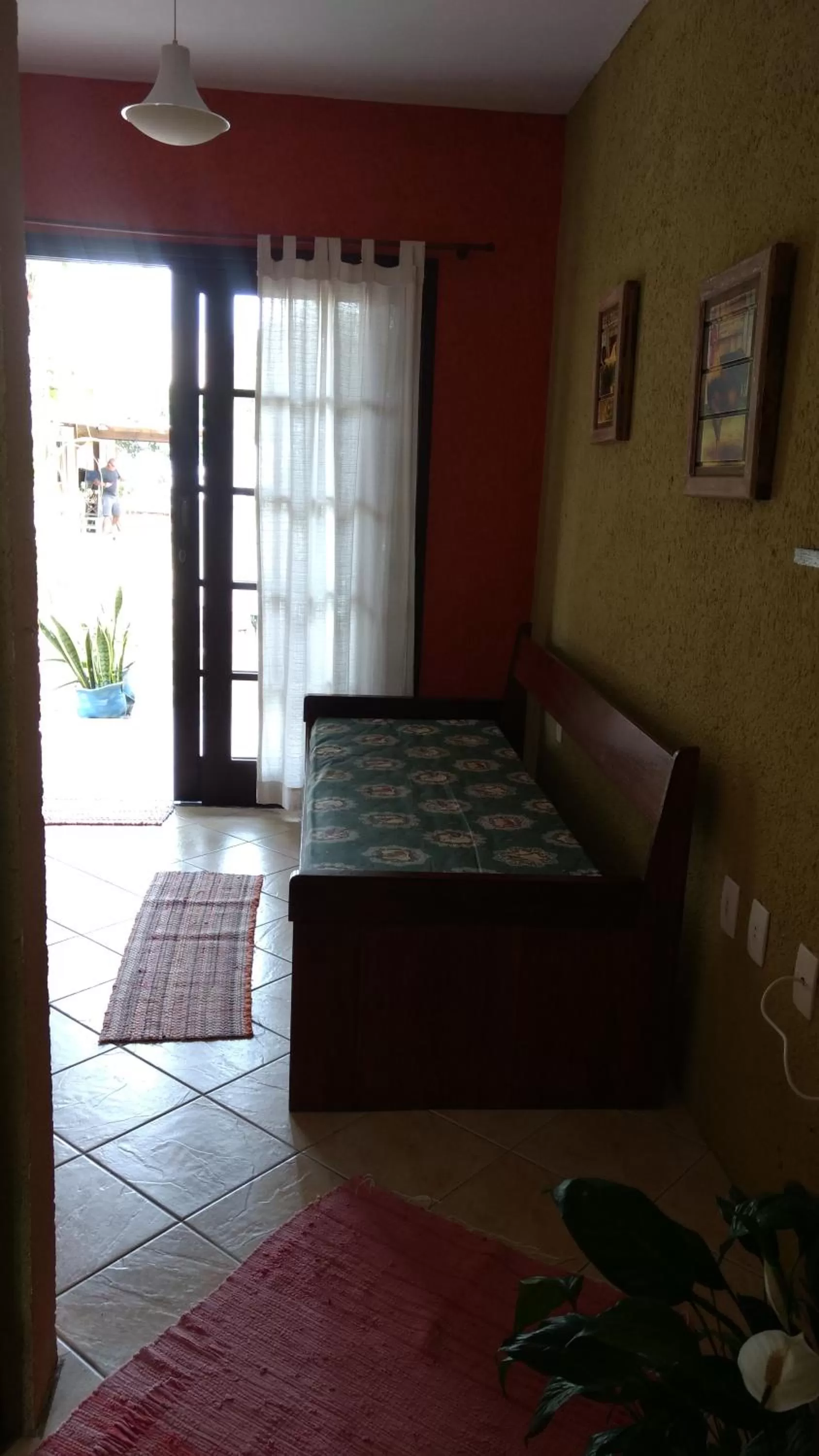 Communal lounge/ TV room, Bed in Pousada Santa Genoveva campeche