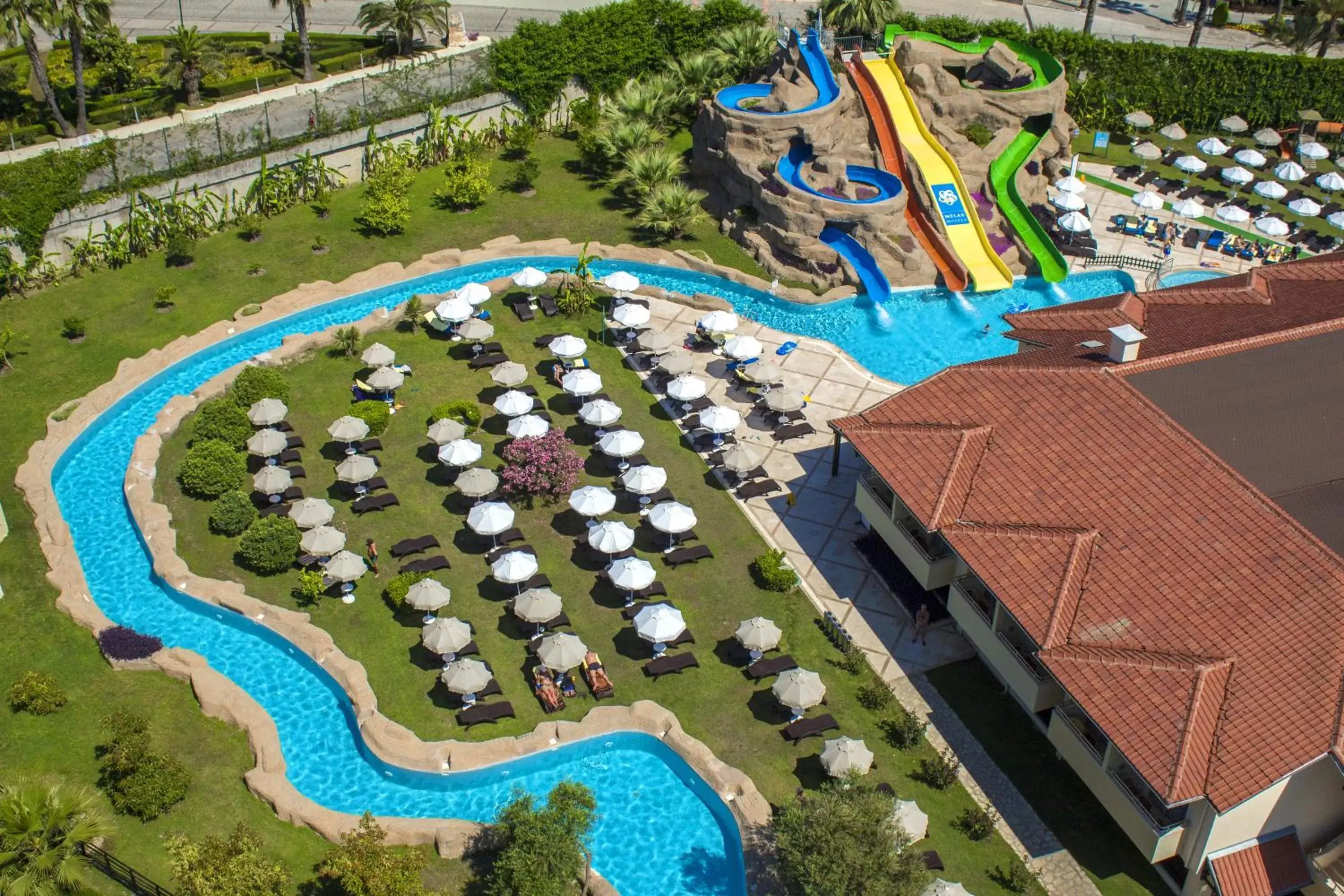 Aqua park, Pool View in Melas Holiday Village