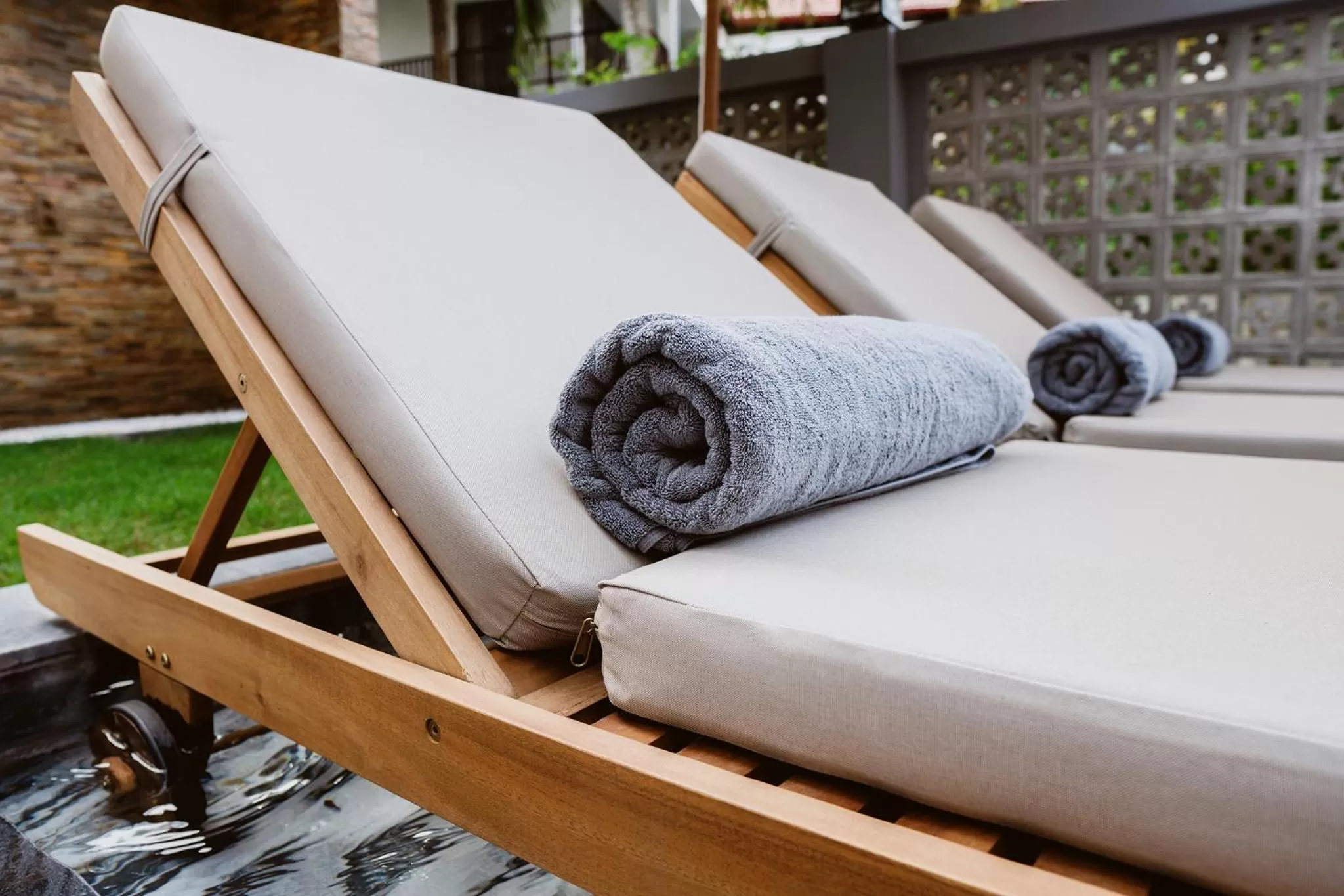 sunbed in The Watermark Beachside Hotel