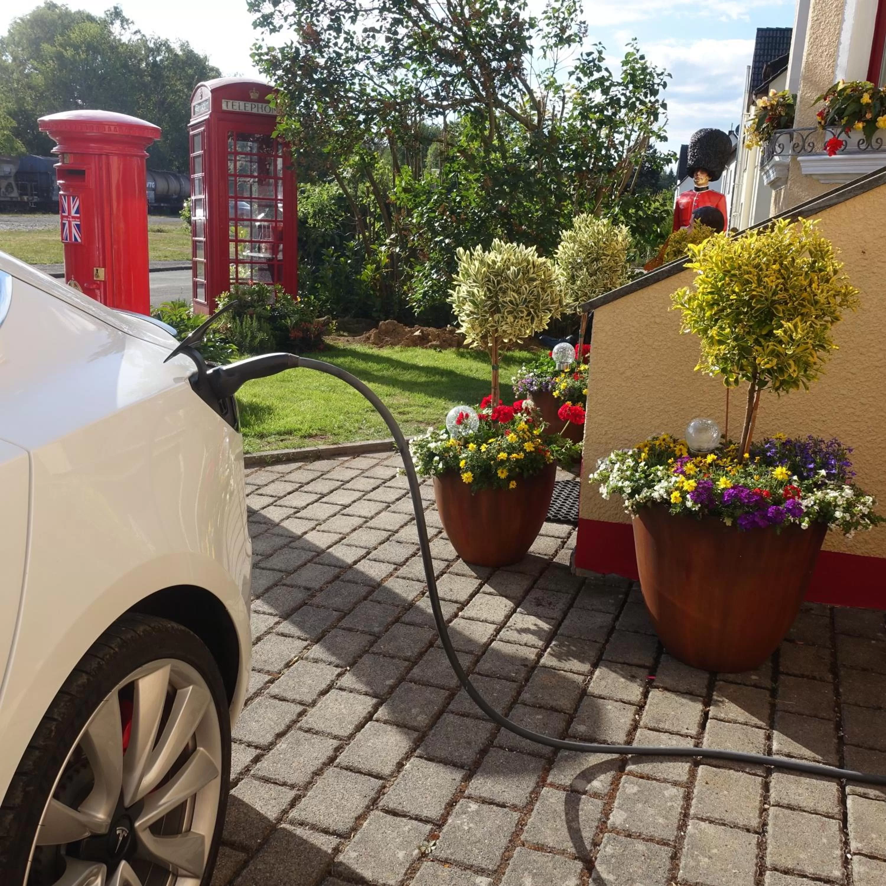 Parking in The Little Britain Inn Themed Hotel One of a Kind In Europe