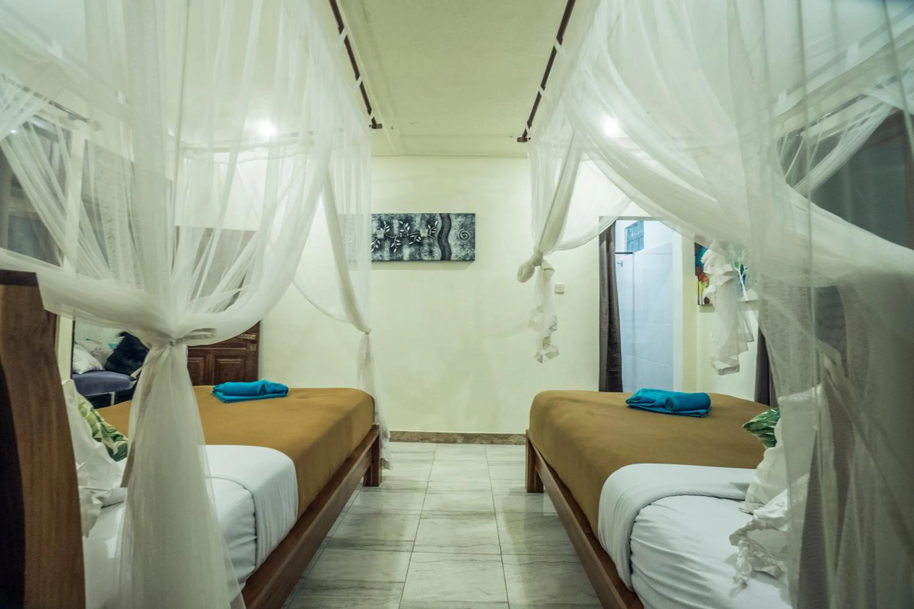 Bedroom, Bed in Gajah Biru Bungalows