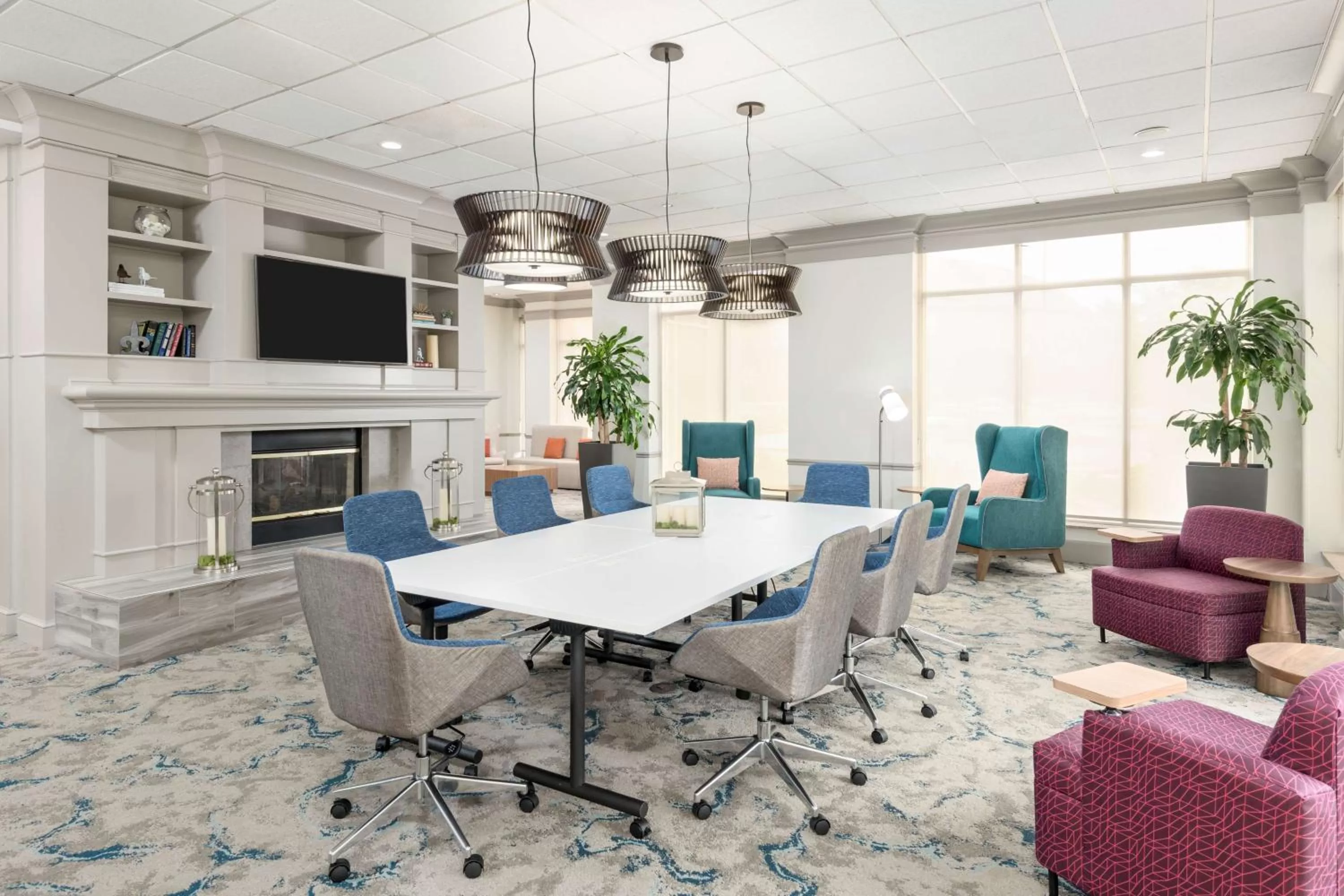 Lobby or reception in Hilton Garden Inn Lafayette/Cajundome