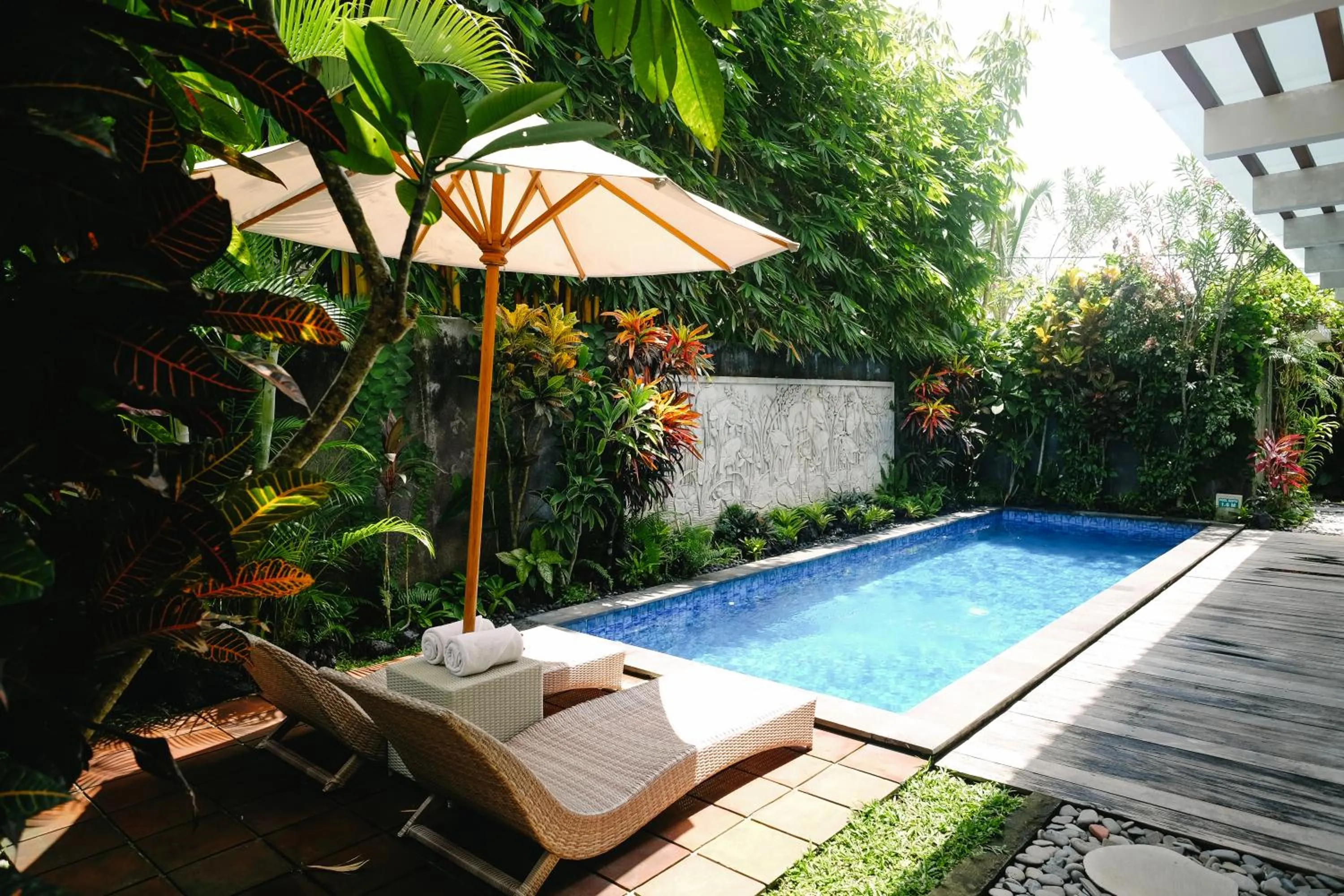 Swimming pool in Sativa Villas Ubud with Private Pool