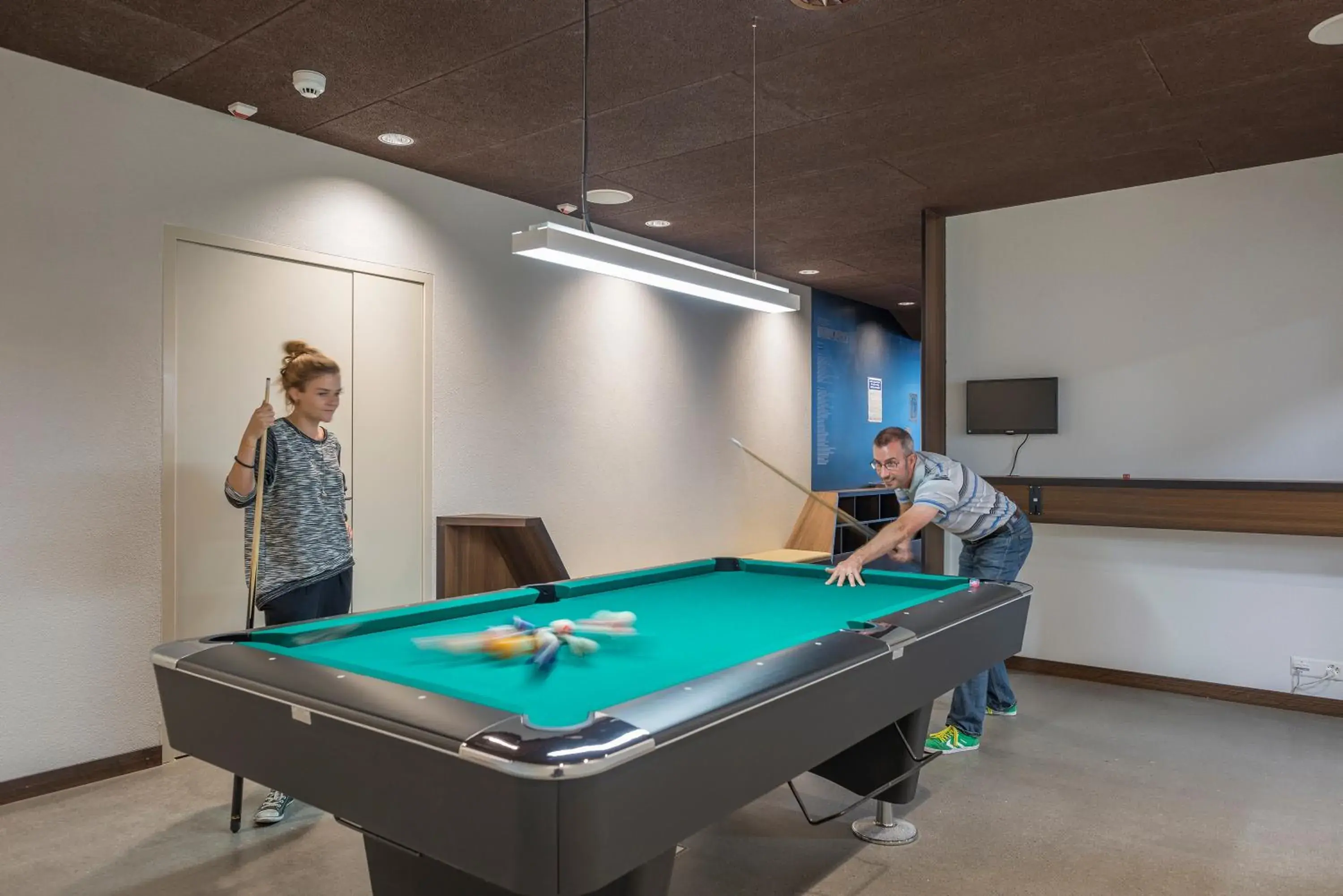 People, Billiards in wellnessHostel4000