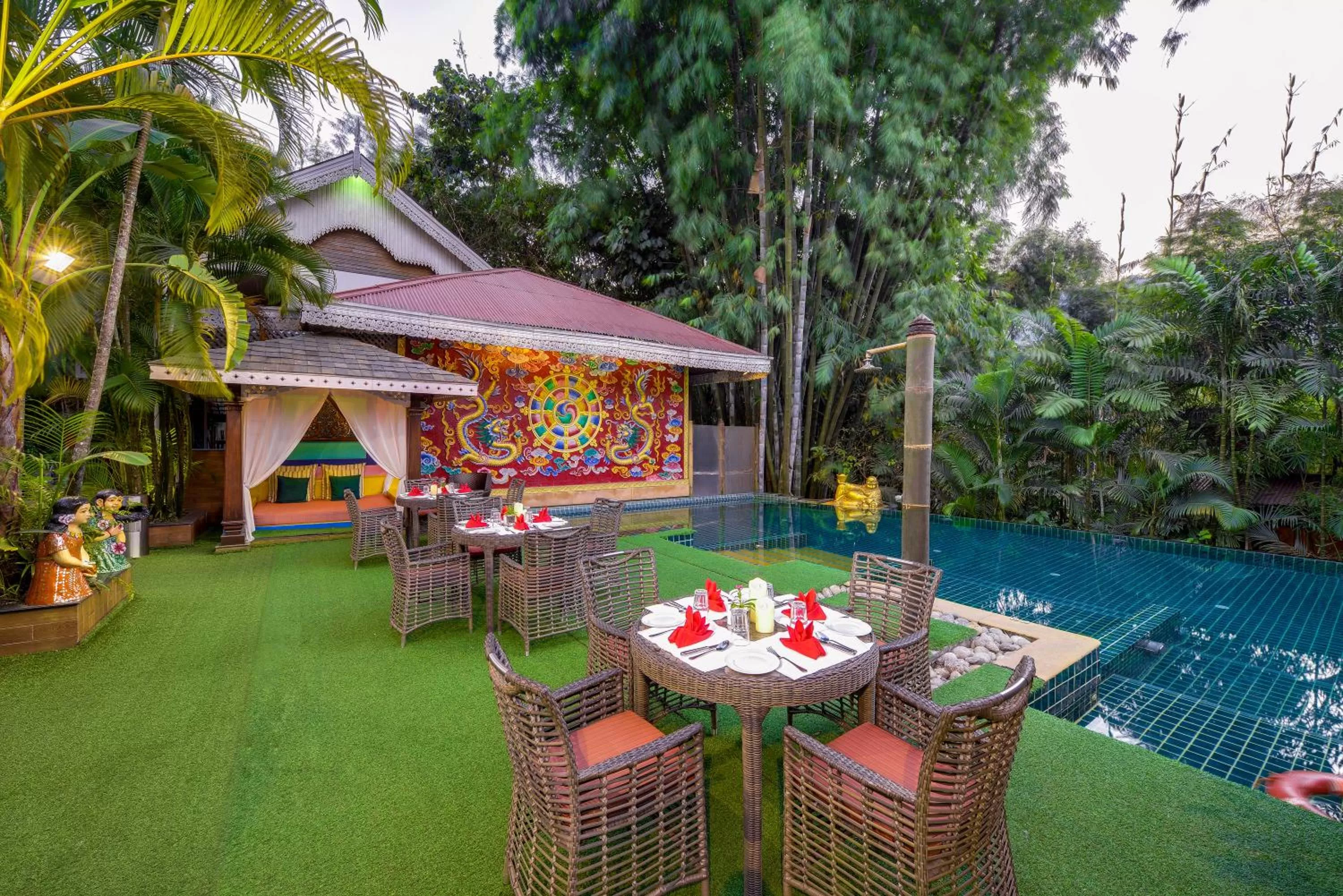 Pool view in Mayfair Spa Resort & Casino