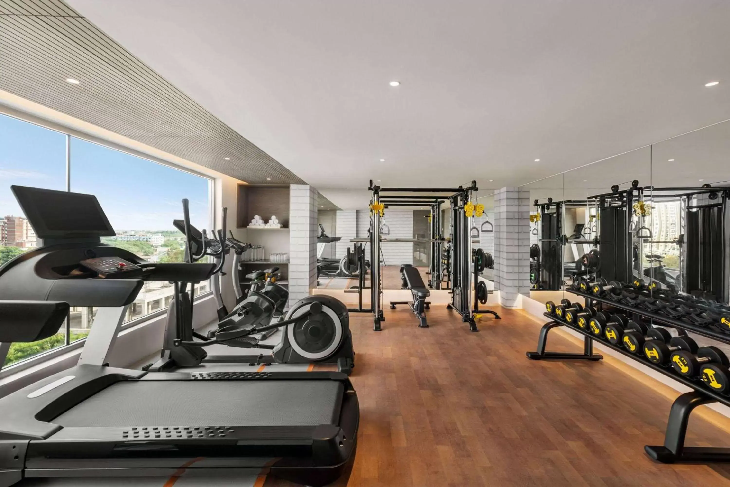 Fitness centre/facilities, Fitness Center/Facilities in Ramada Encore by Wyndham Indore Nipania