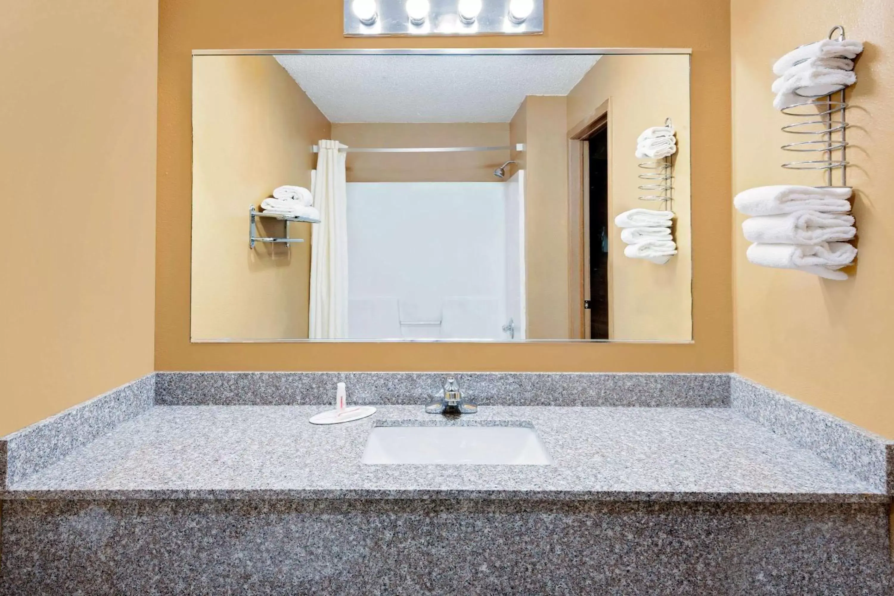 Bathroom in Super 8 by Wyndham Iowa Falls