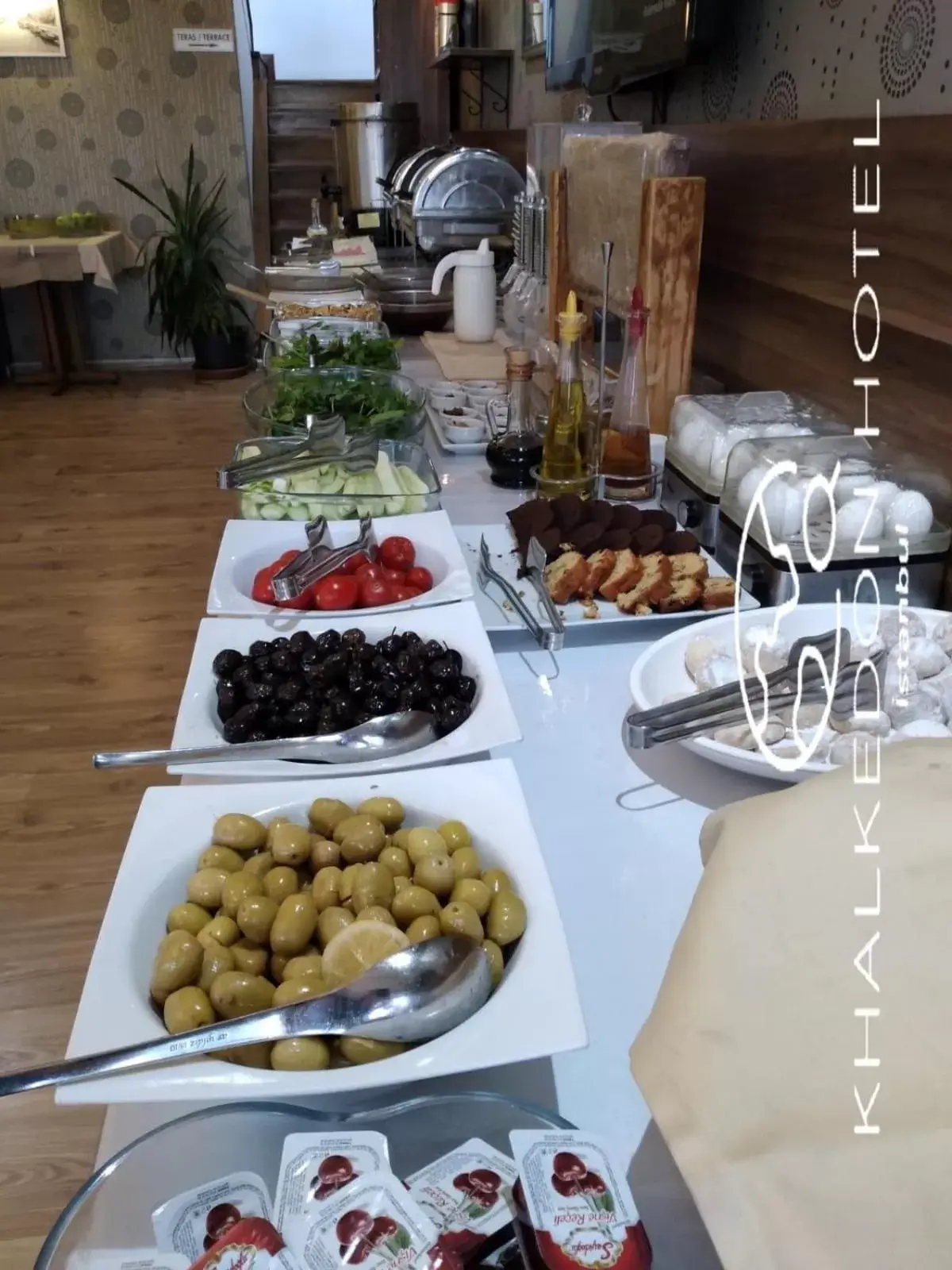 Buffet breakfast in Khalkedon Hotel Istanbul