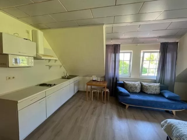 Kitchen or kitchenette in Hotel Rehkitz