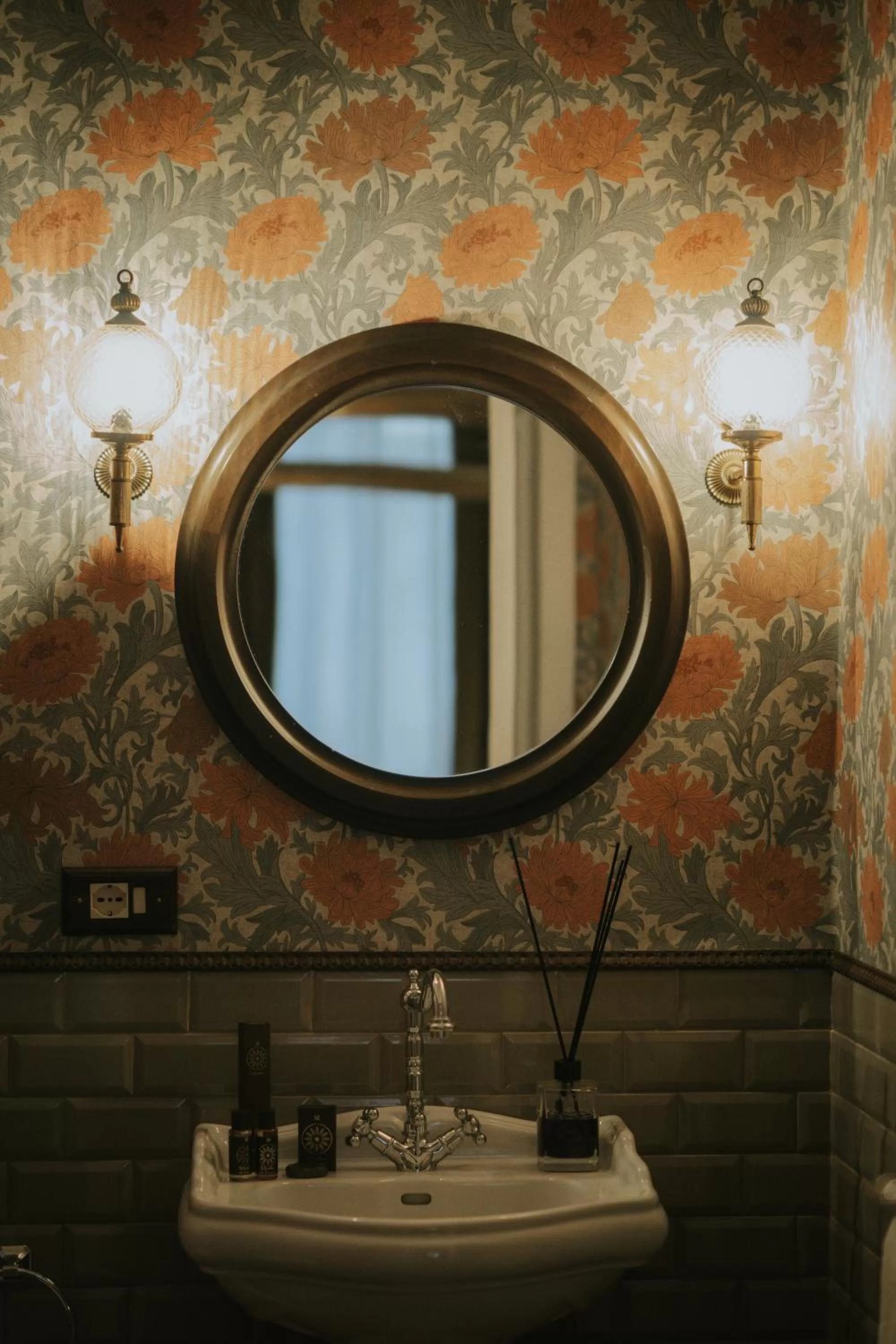 Decorative detail, Bathroom in Locanda della Vittoria