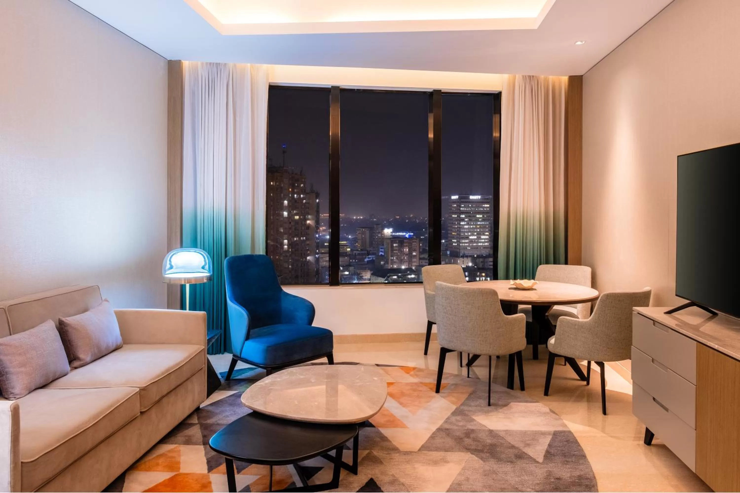 Seating area in Hilton Kinshasa