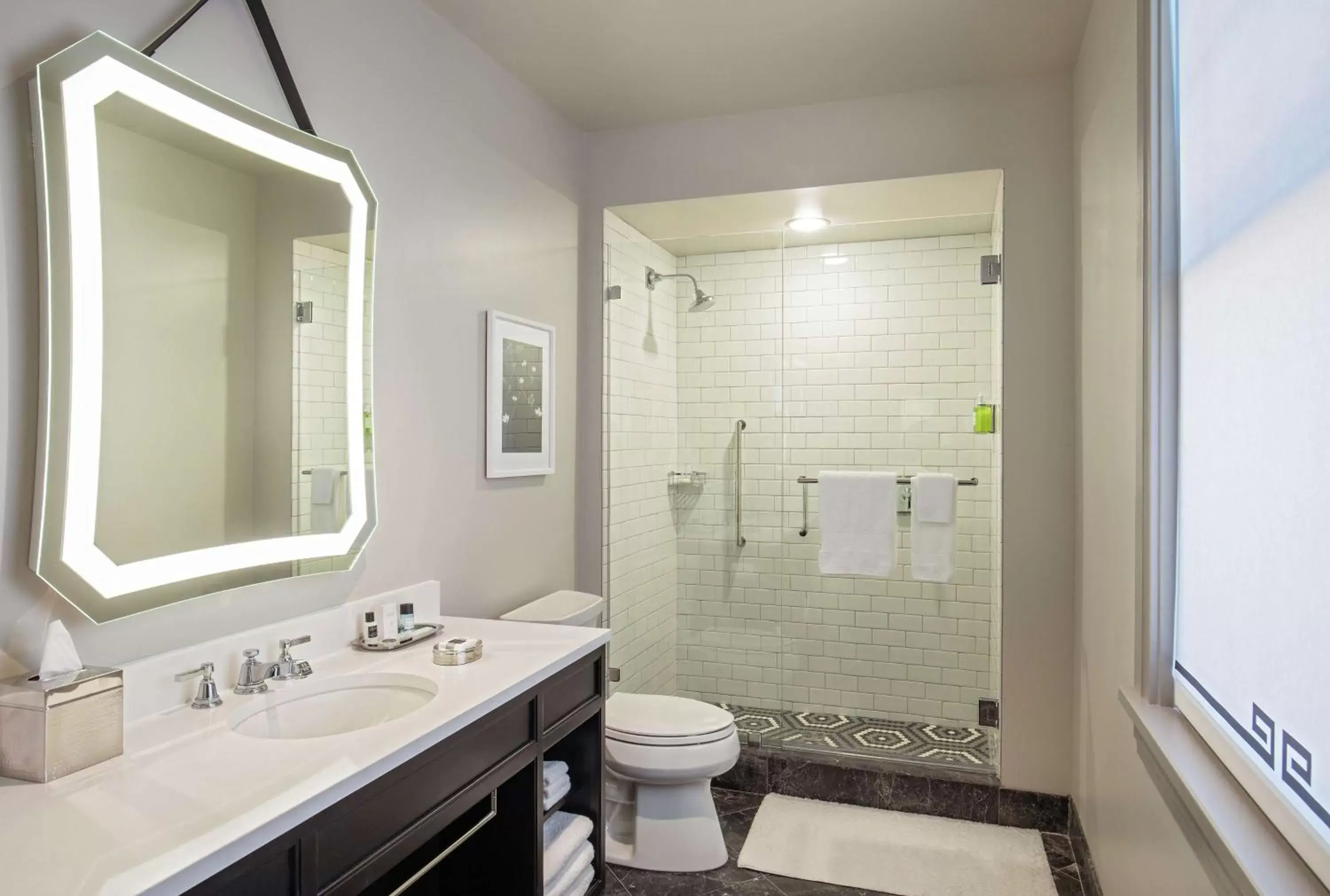 Bathroom in The Virginian Lynchburg, Curio Collection By Hilton Bathroom in The Virginian Lynchburg, Curio Collection By Hilton