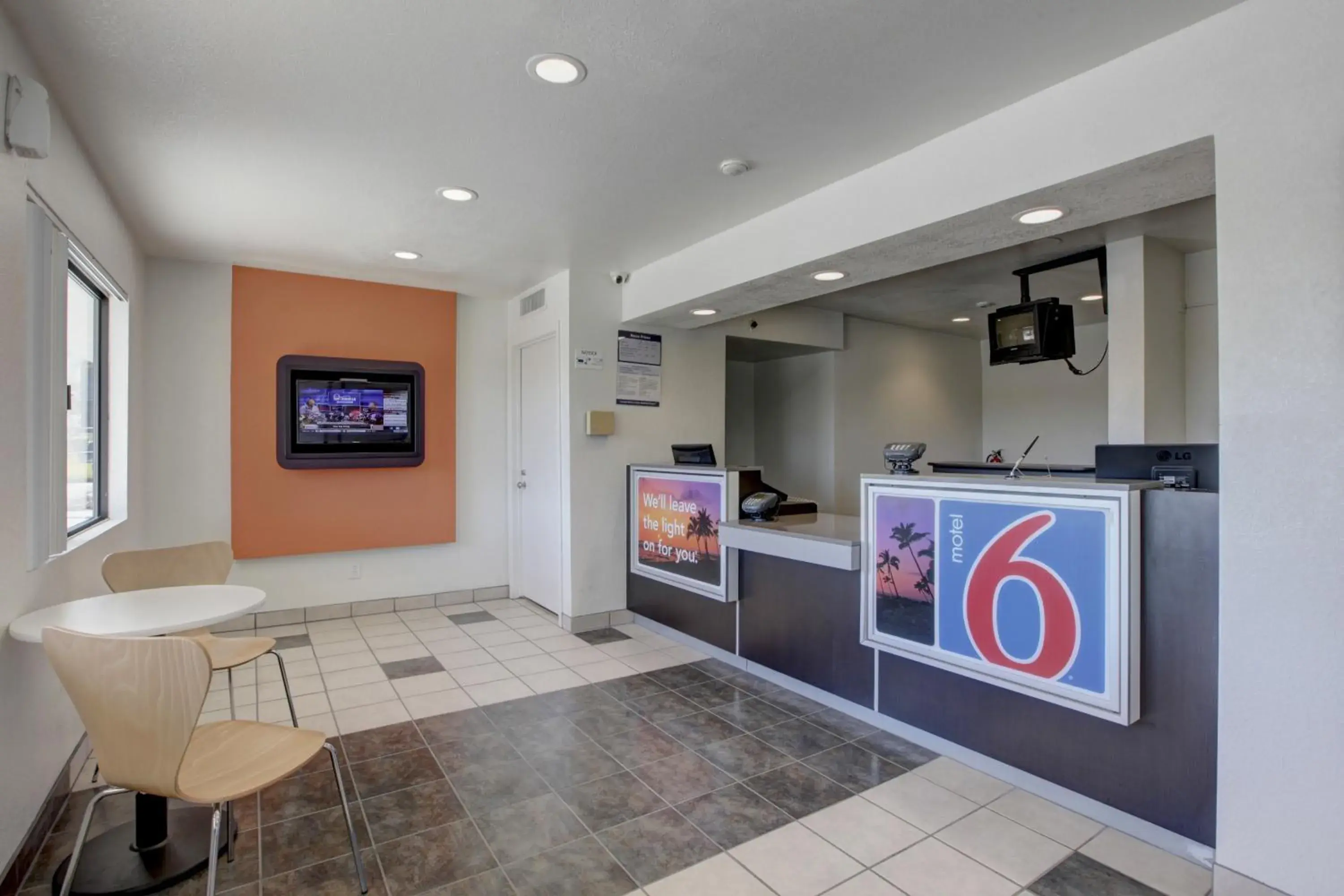 Lobby or reception, Lobby/Reception in Motel 6-Corona, CA