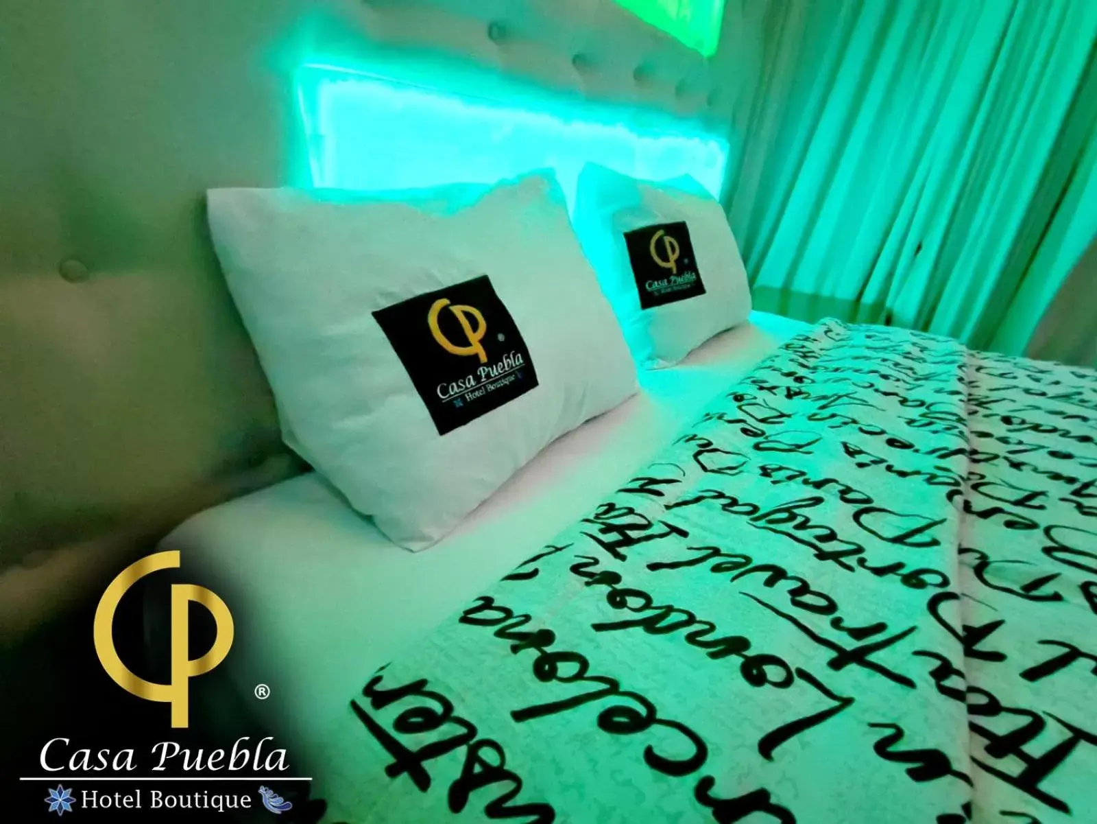 Bed in Hotel Temático Casa Puebla