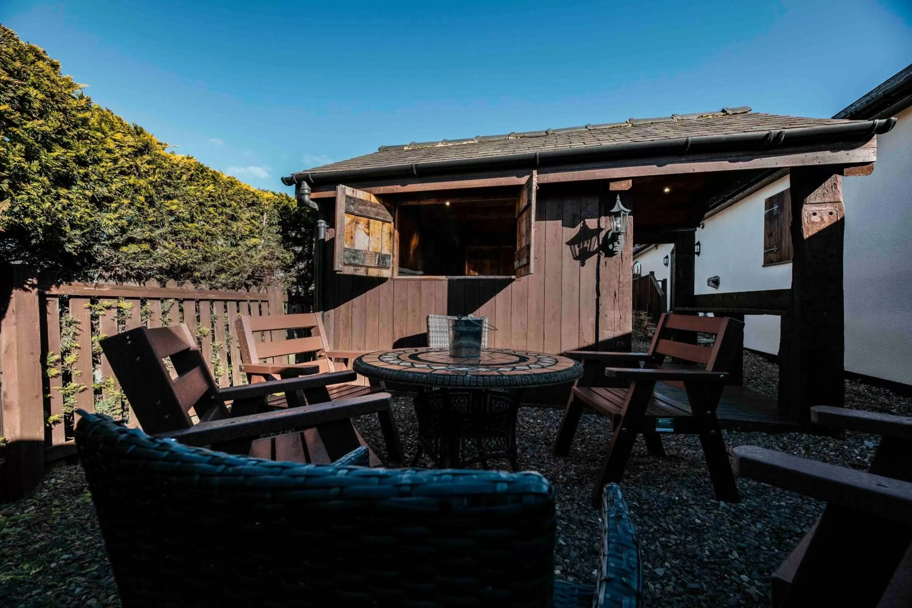 Patio in South Causey Inn