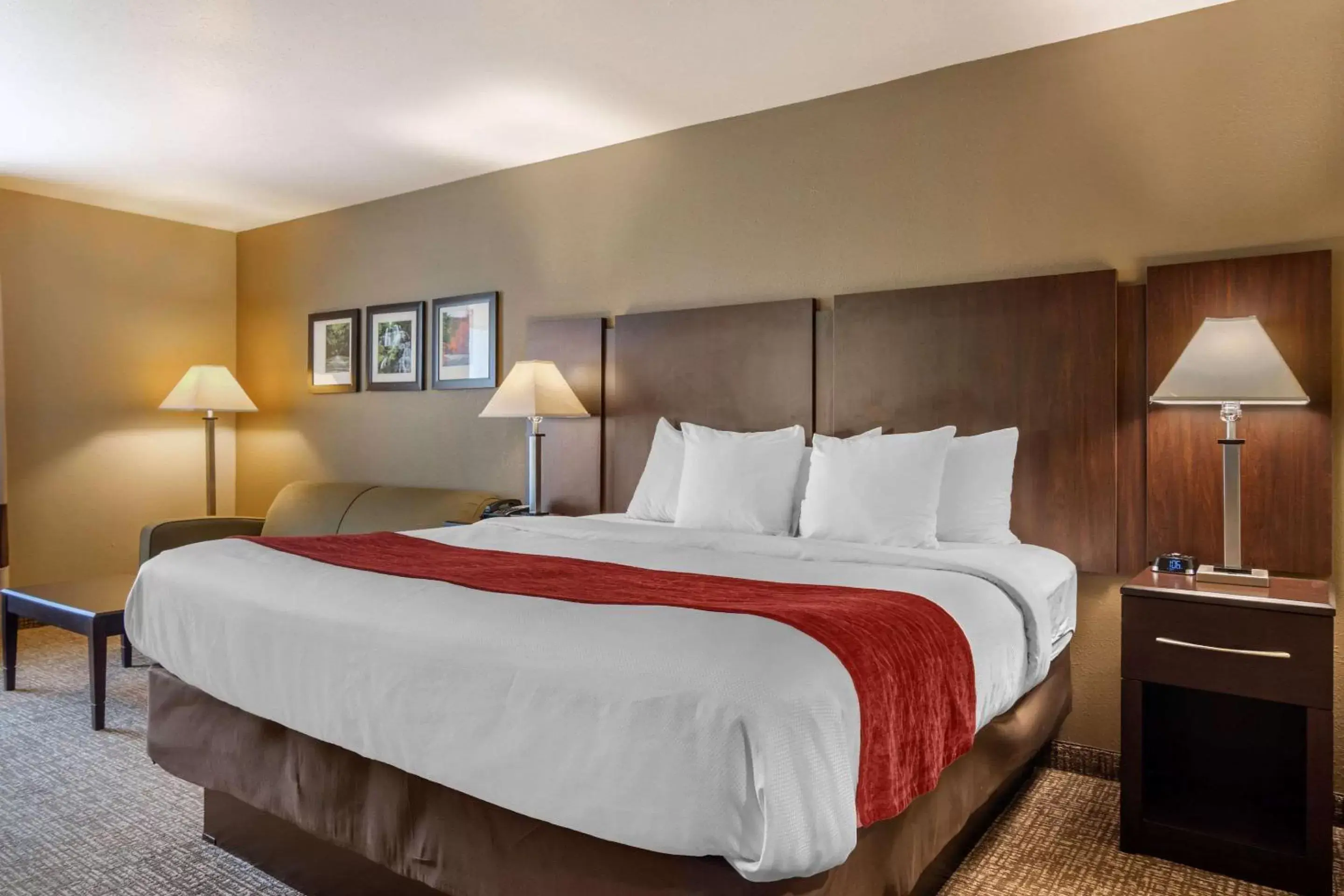 Photo of the whole room, Bed in Comfort Inn & Suites Perry National Fairgrounds Area