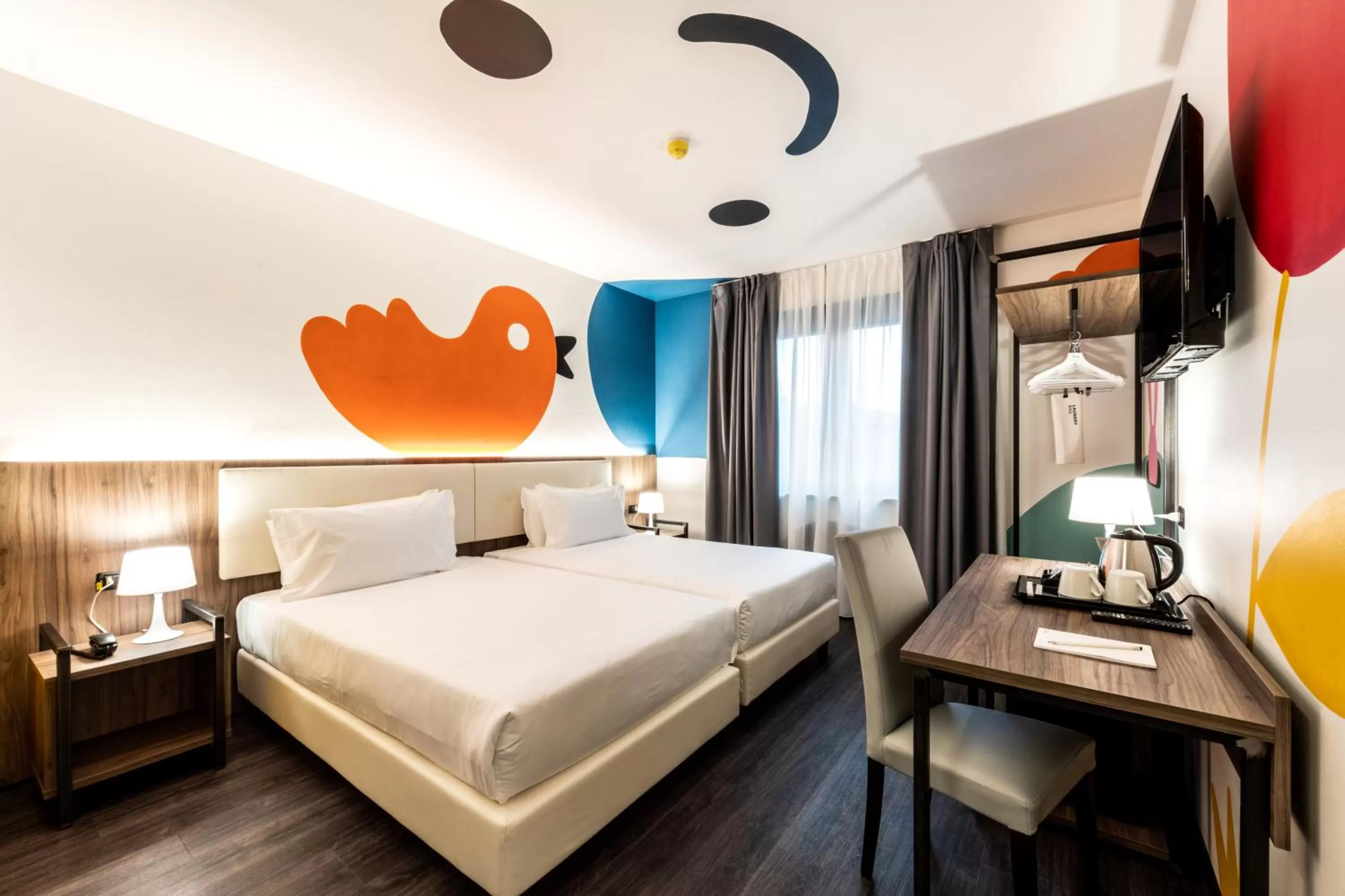 Bed in Muraless Art Hotel - WorldHotels Crafted