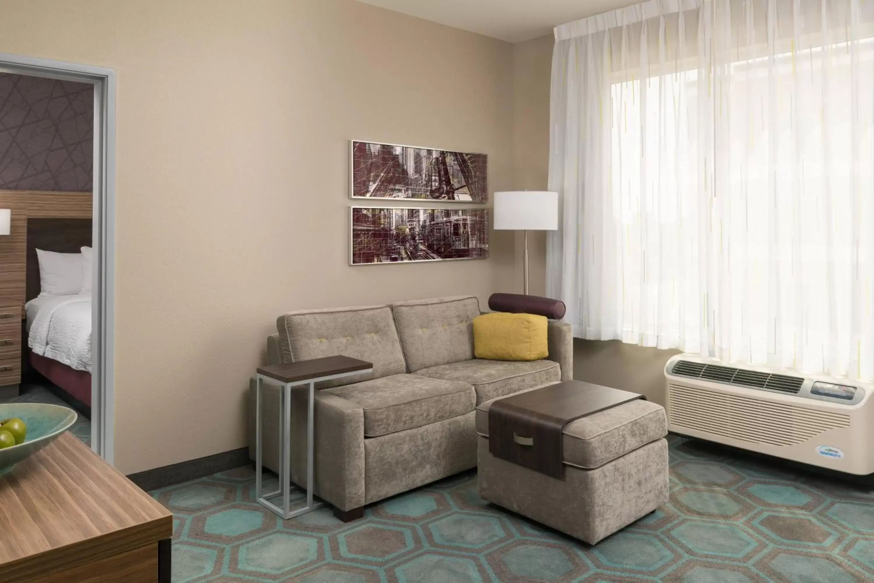 Living room, Seating Area in TownePlace Suites by Marriott Chicago Schaumburg