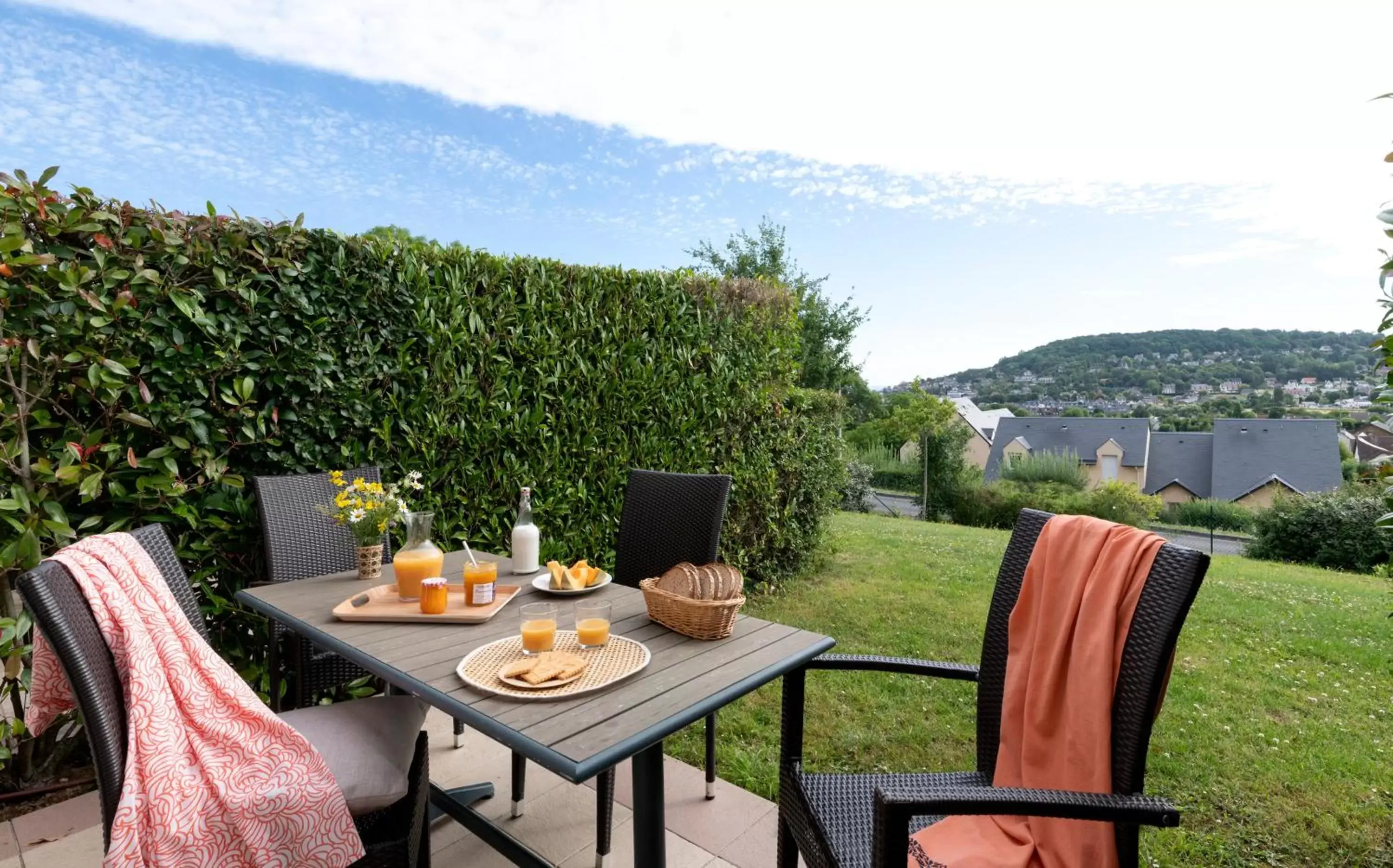Patio in Pierre & Vacances Premium Residence & Spa Houlgate