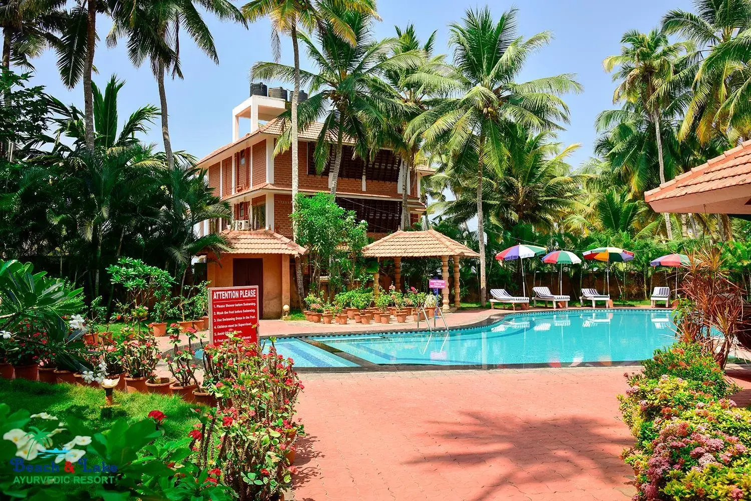Property building, Swimming Pool in Beach and Lake Ayurvedic Resort