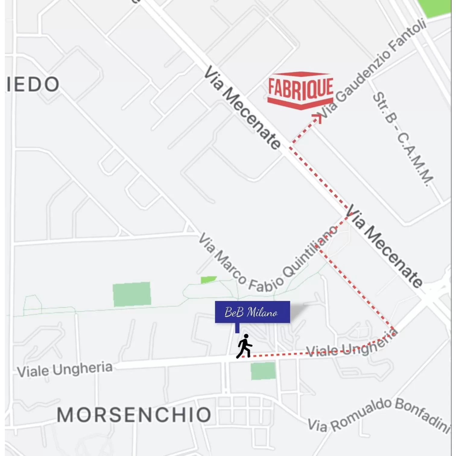 Bird's-eye View in Stanza 01 Singola con Bagno Privato