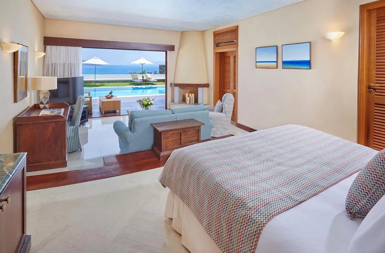 Bedroom in Elounda Beach Hotel & Villas, a Member of the Leading Hotels of the World