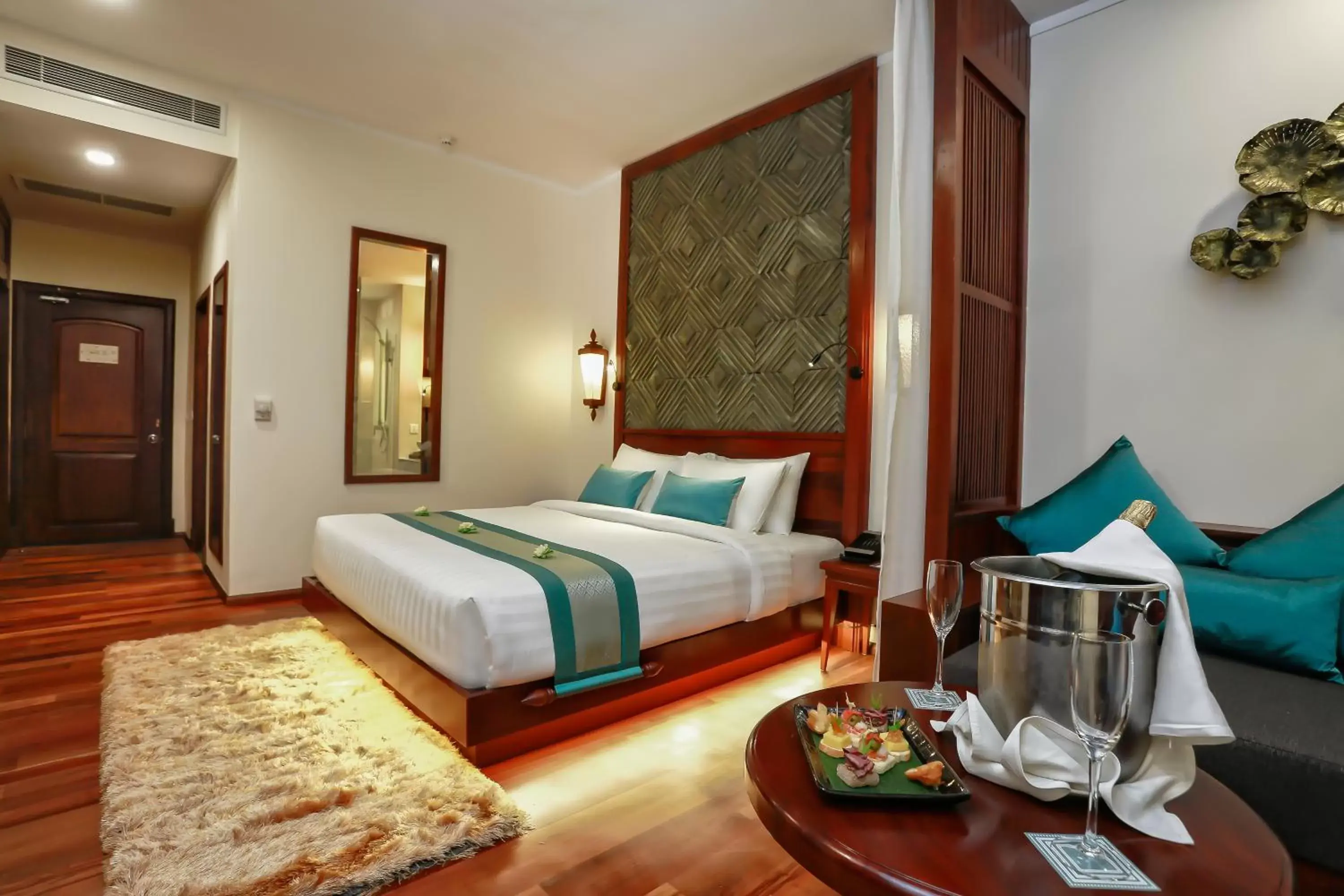 Bed in Lotus Blanc Resort Bed in Lotus Blanc Resort