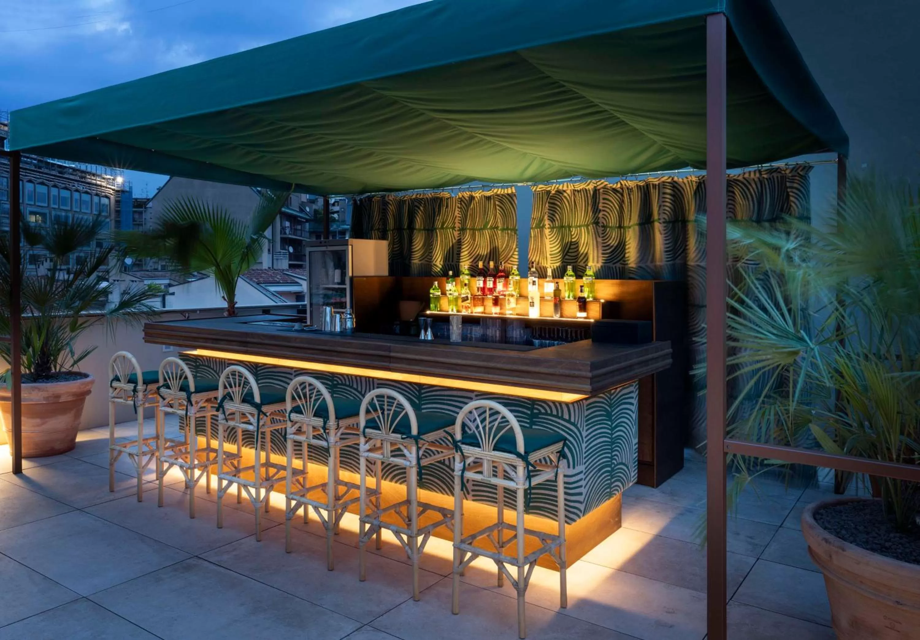 Pool view in Radisson Collection Hotel, Santa Sofia Milan