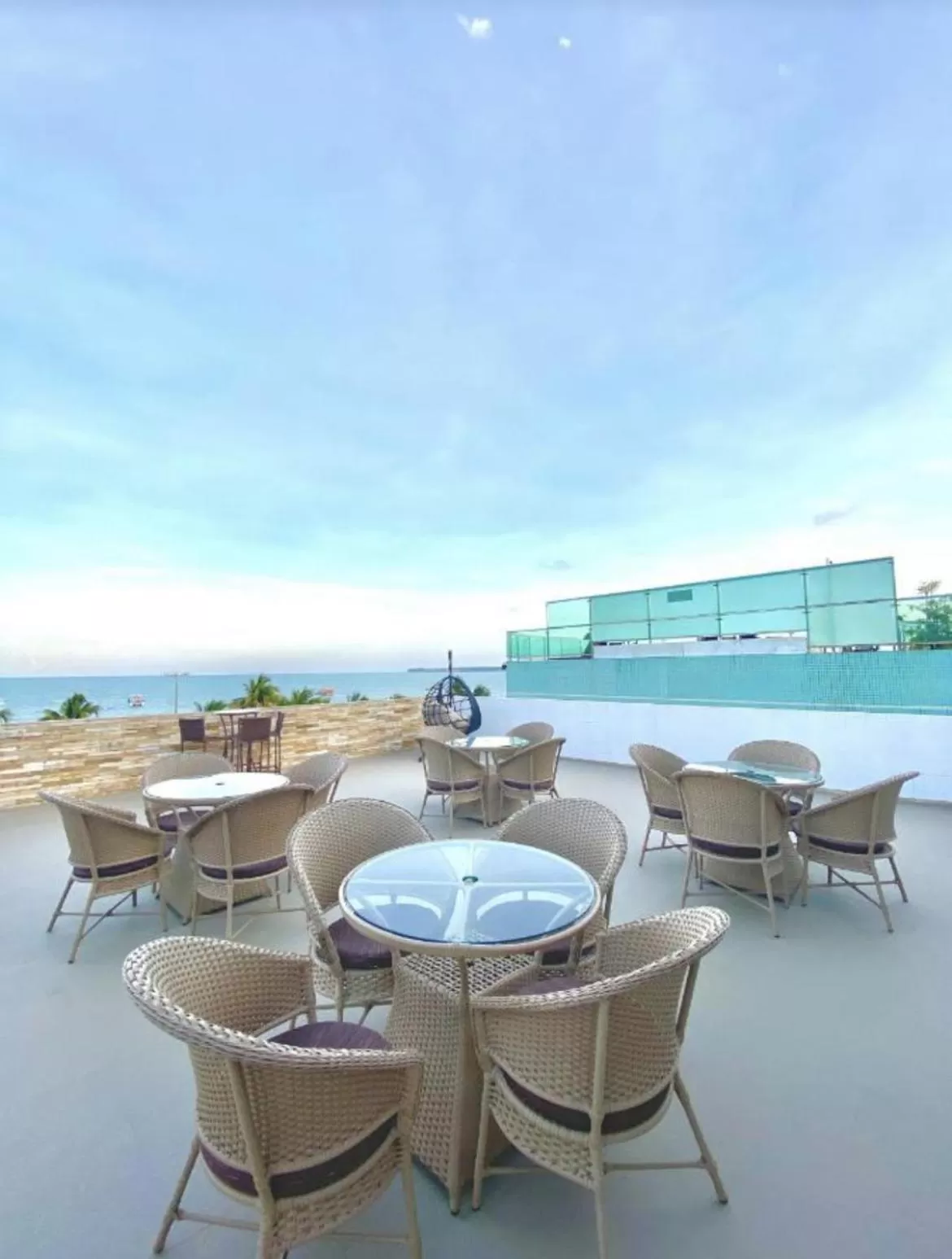 Sea view in Flat beira mar Tambaú