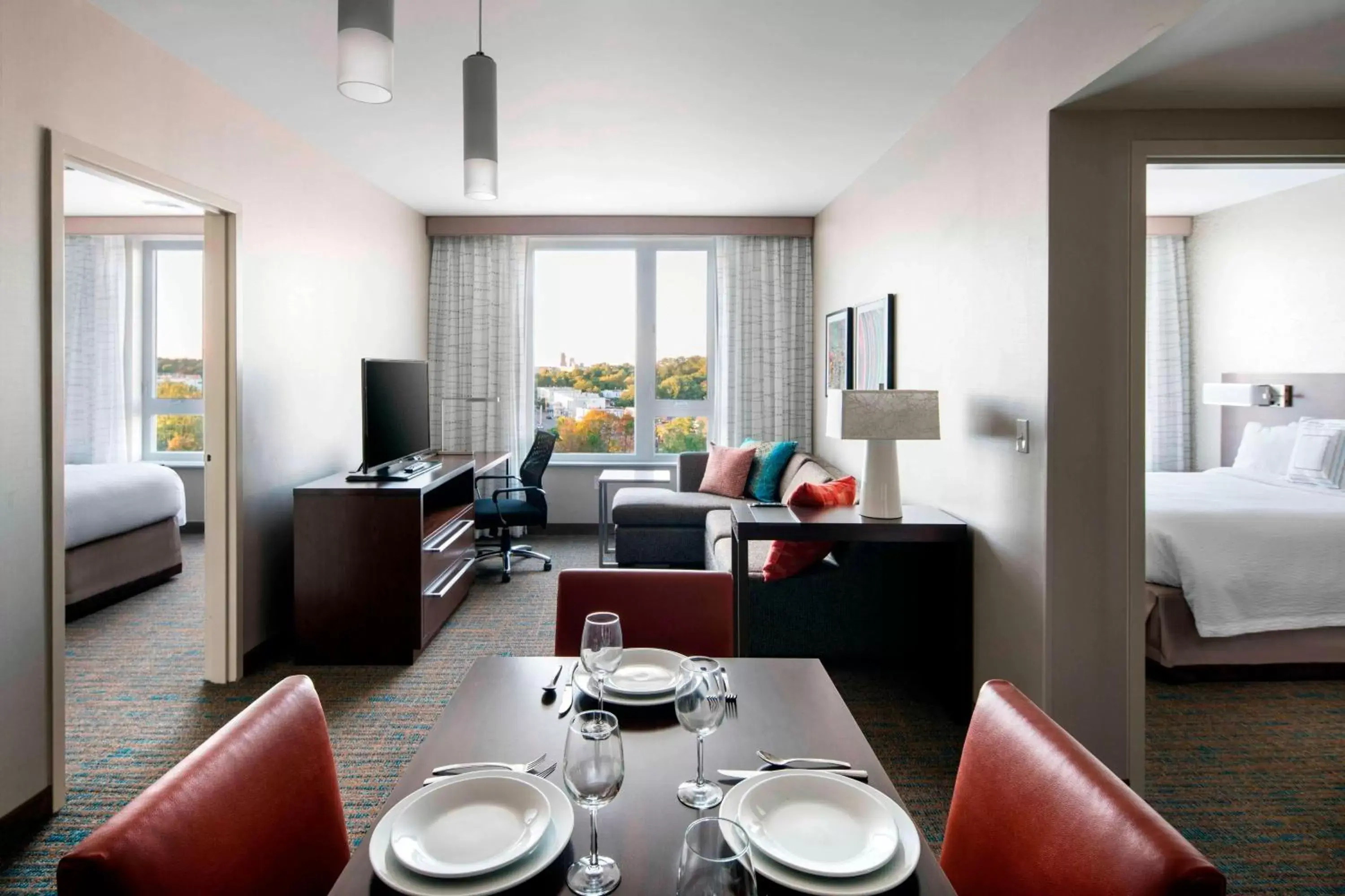 Living room in Residence Inn by Marriott Boston Watertown