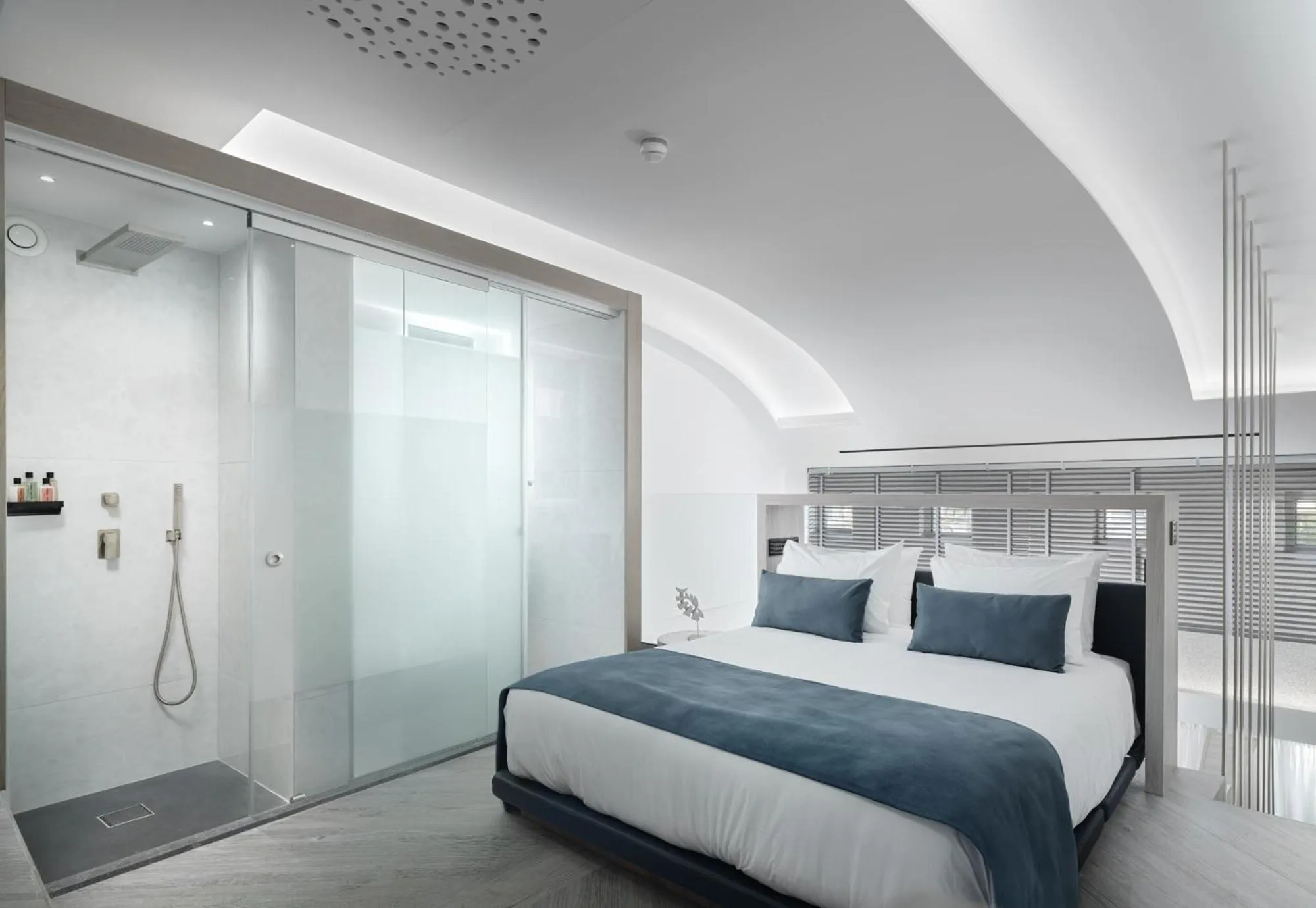 Bedroom, Bed in Nautilux Rethymno by Mage Hotels
