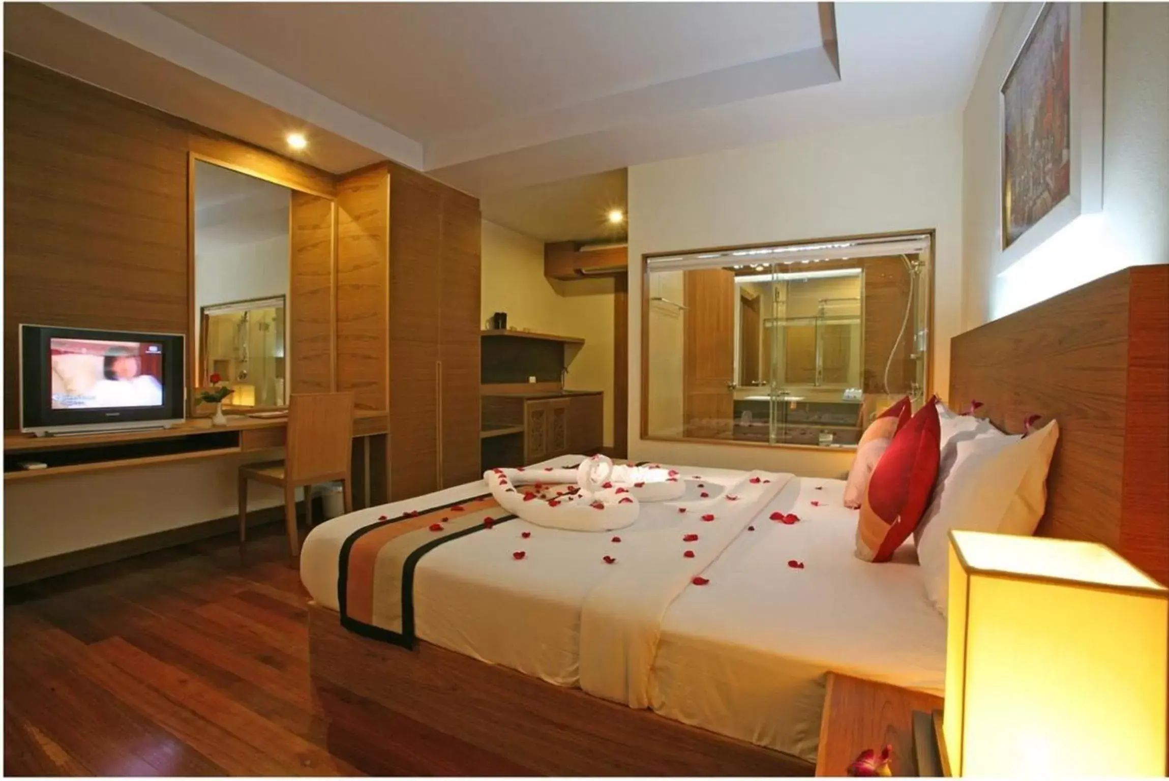 Bed in Baan Saikao Plaza Hotel & Service Apartment Bed in Baan Saikao Plaza Hotel & Service Apartment