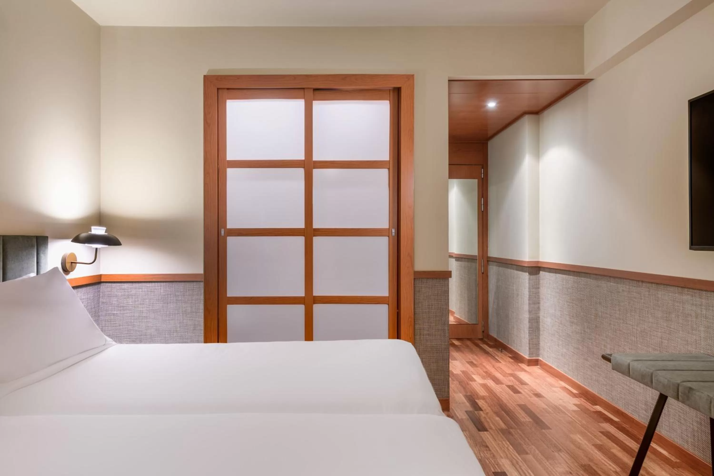 Photo of the whole room, Bed in AC Hotel Aravaca by Marriott