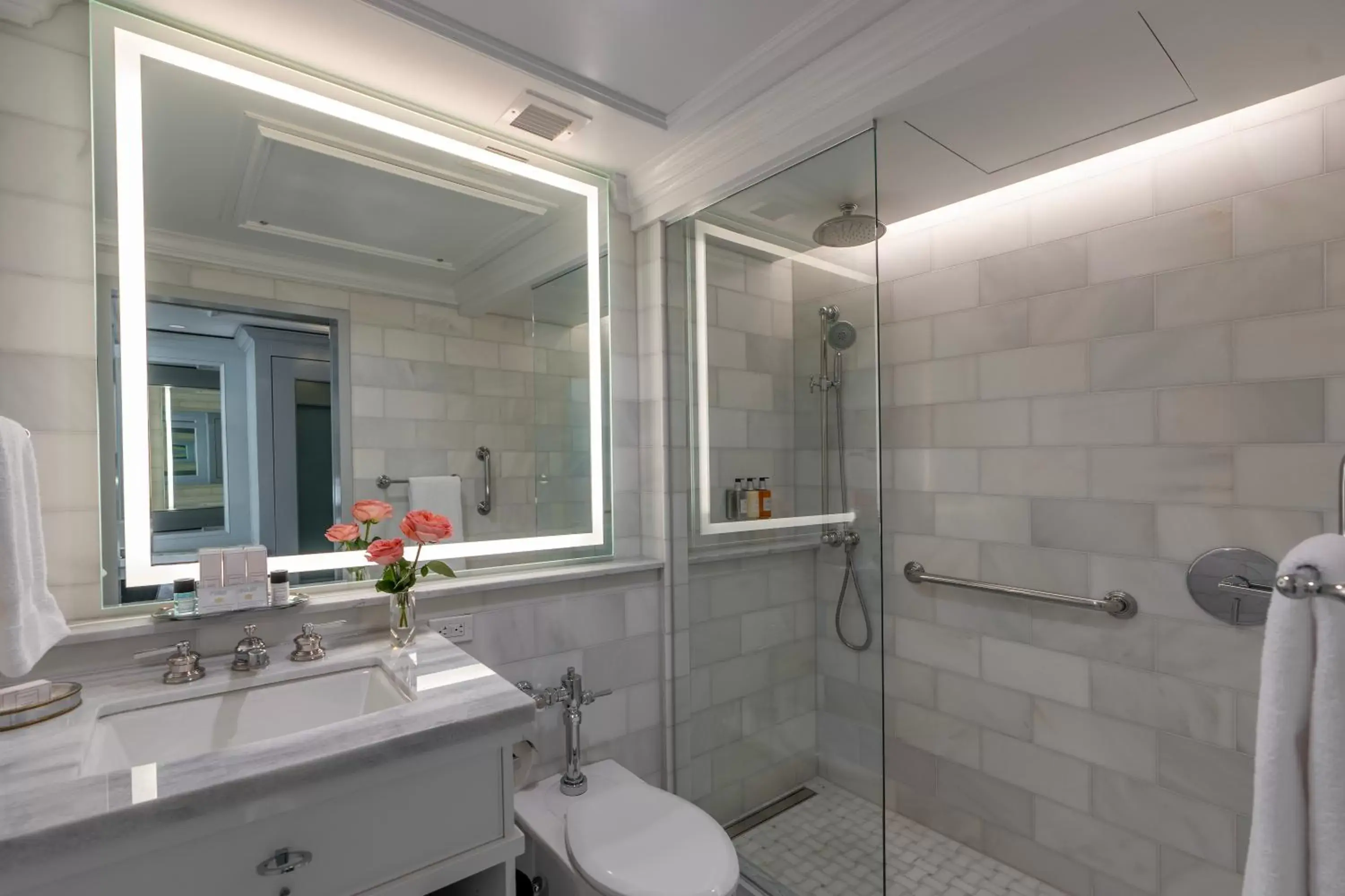 Shower, Bathroom in Hotel Monteleone