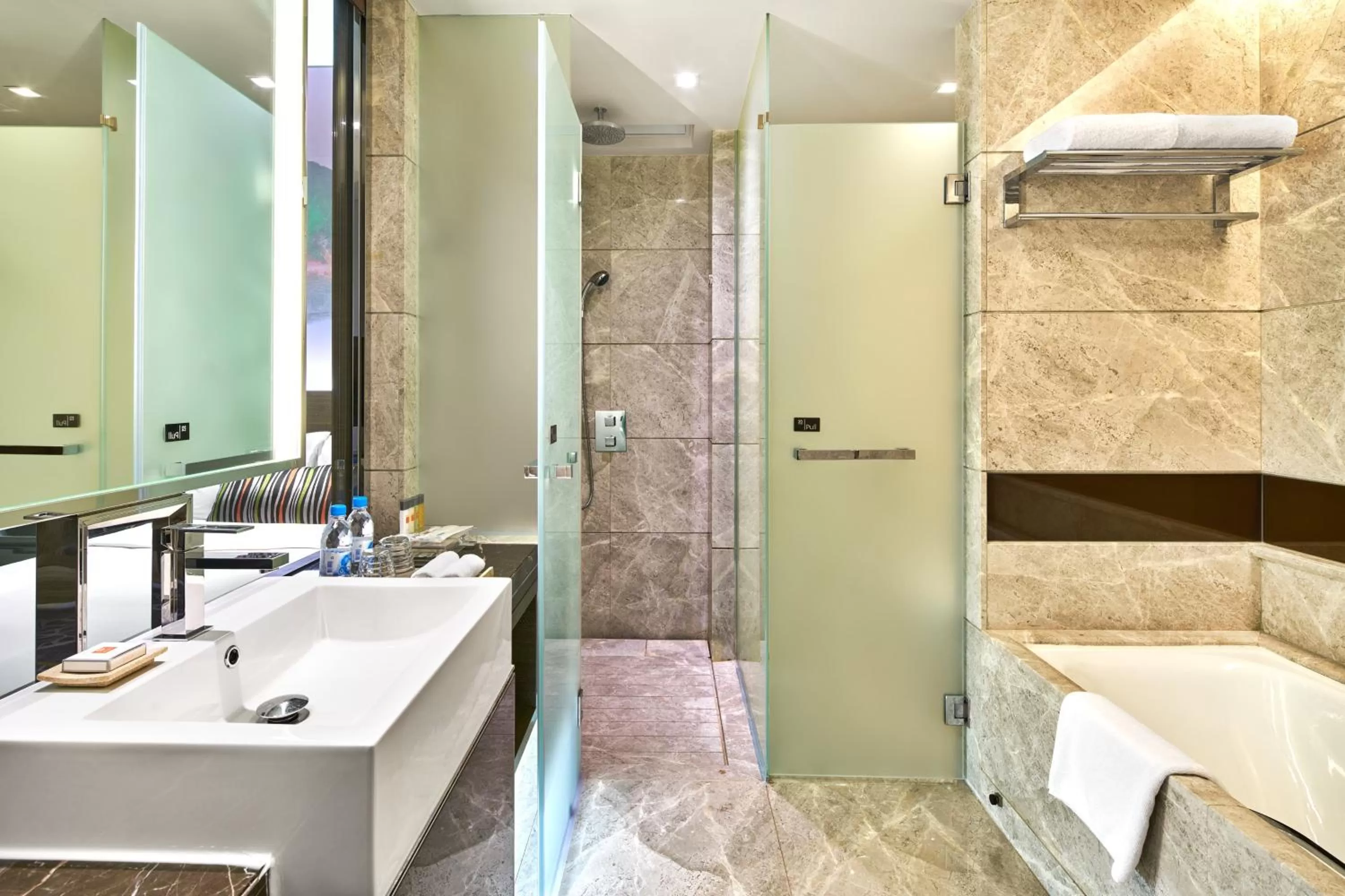 Bathroom in Crowne Plaza Hong Kong Kowloon East by IHG