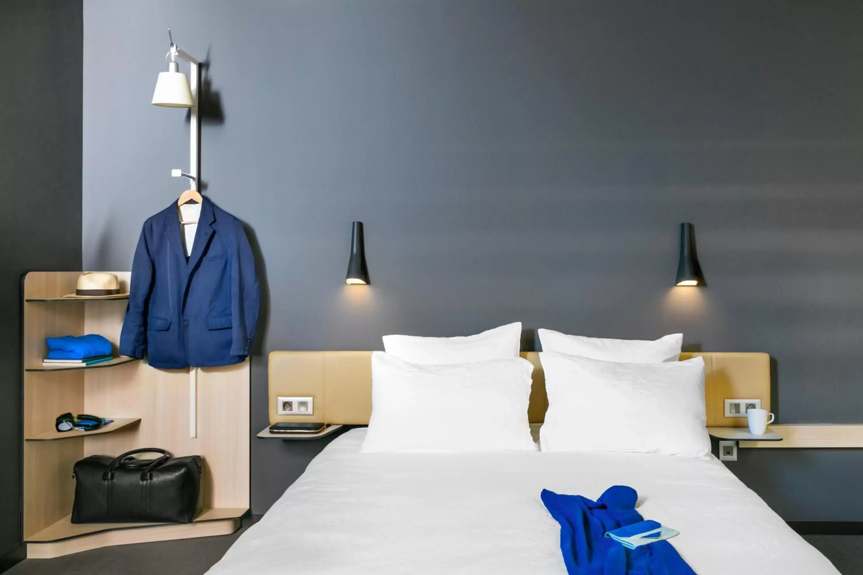Bedroom, Room Photo in Okko Hotels Bayonne Centre