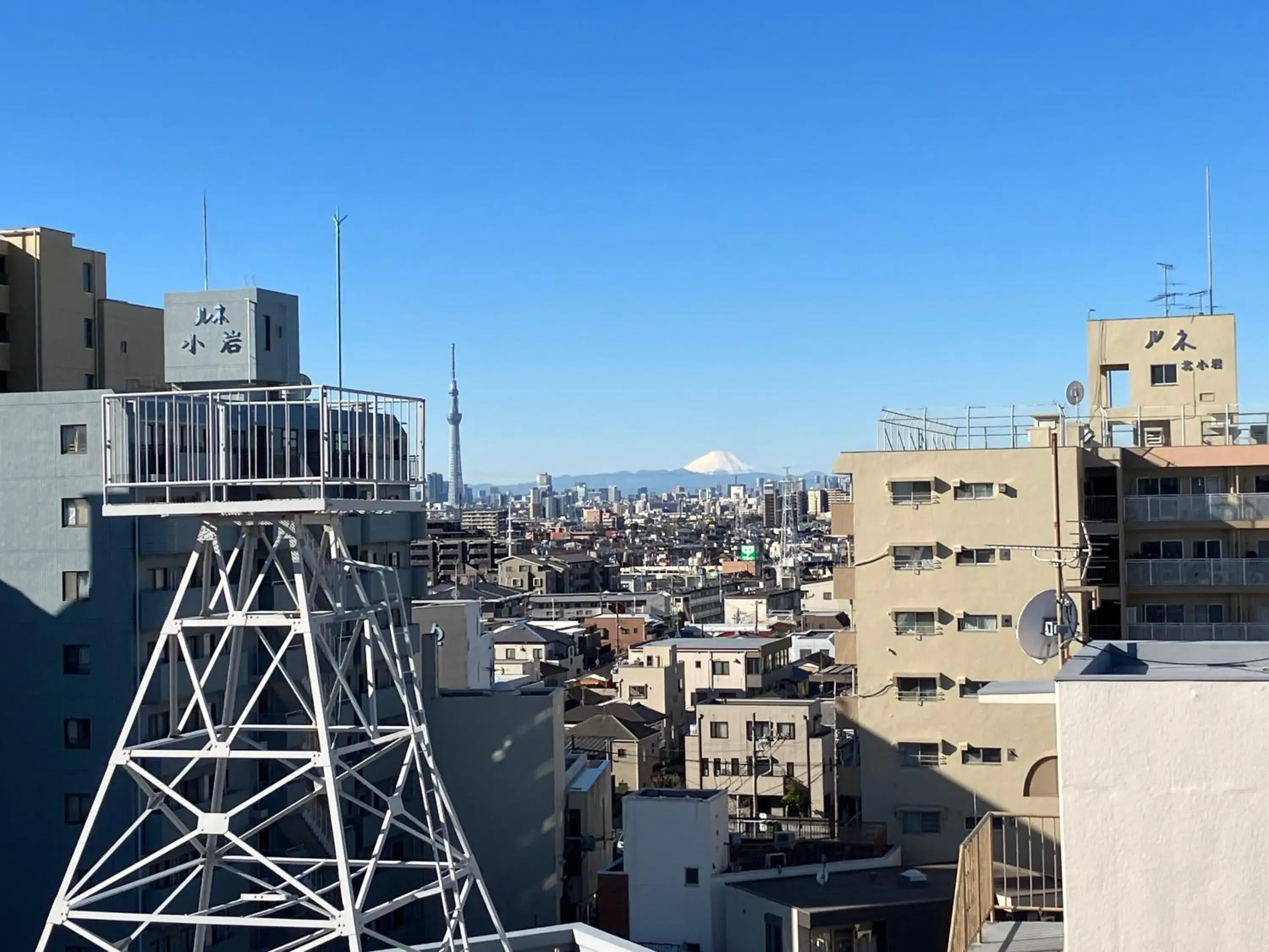 City view in Sky Heart Hotel Koiwa City view in Sky Heart Hotel Koiwa