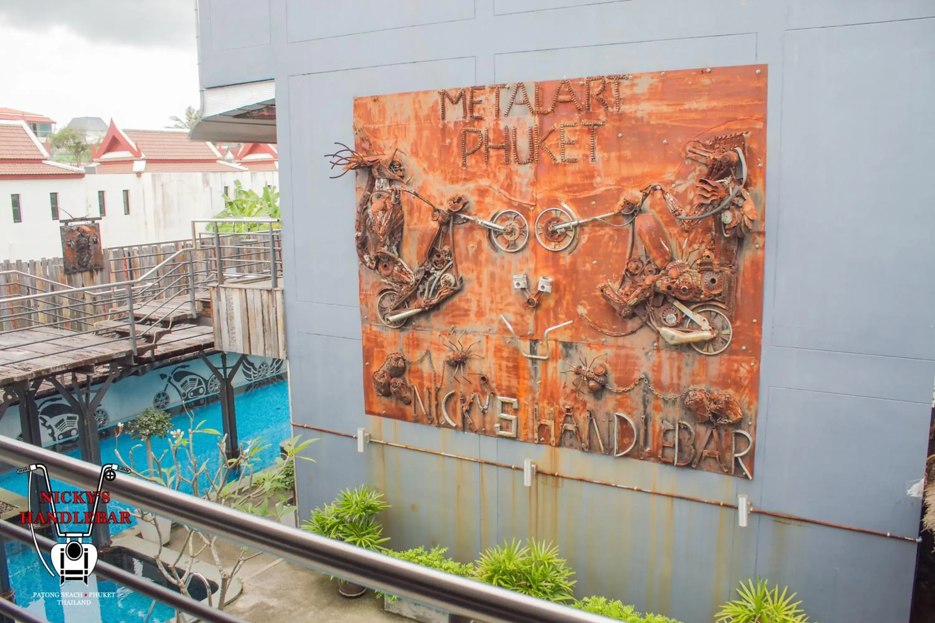Pool view in Nicky's Handlebar Pool view in Nicky's Handlebar