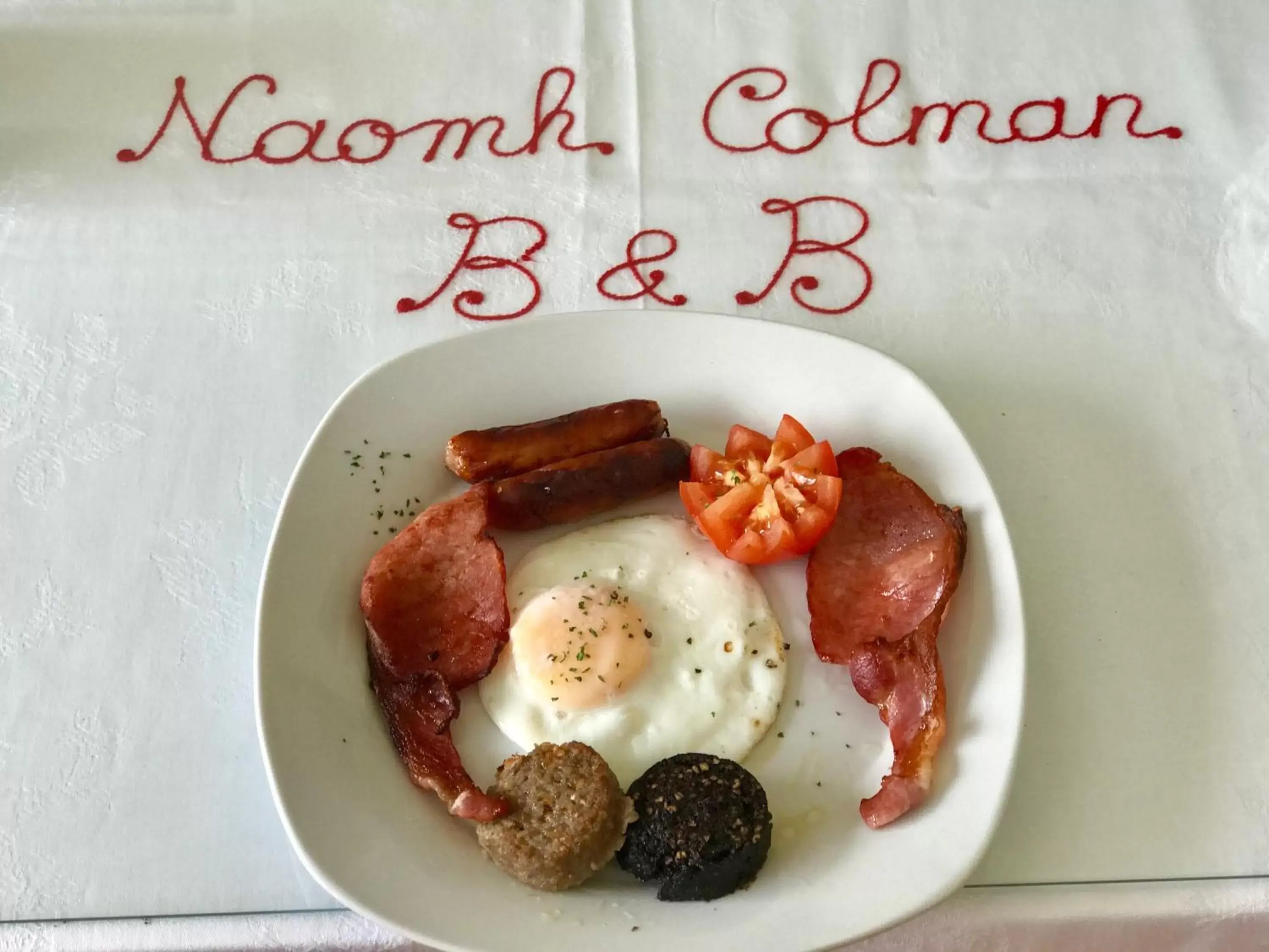English/Irish breakfast in Naomh Colman B&B