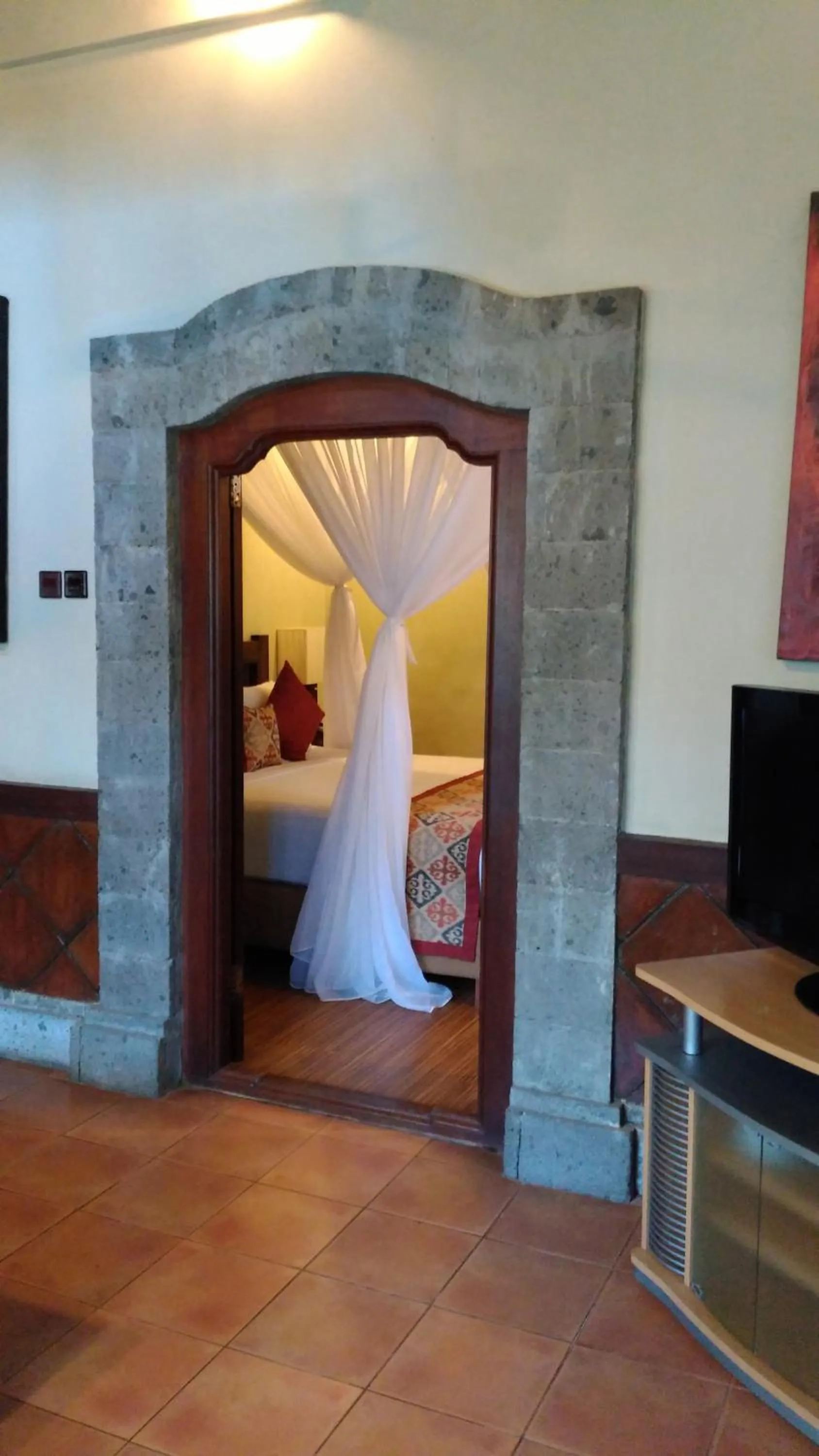 Decorative detail, Bed in Villa Puri Ayu