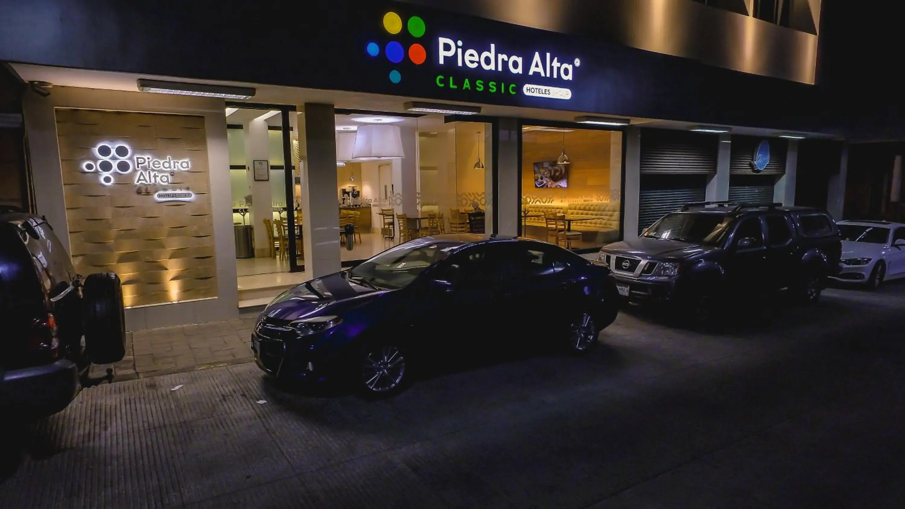Night, Property Building in Hoteles Piedra Alta by De Los Perez