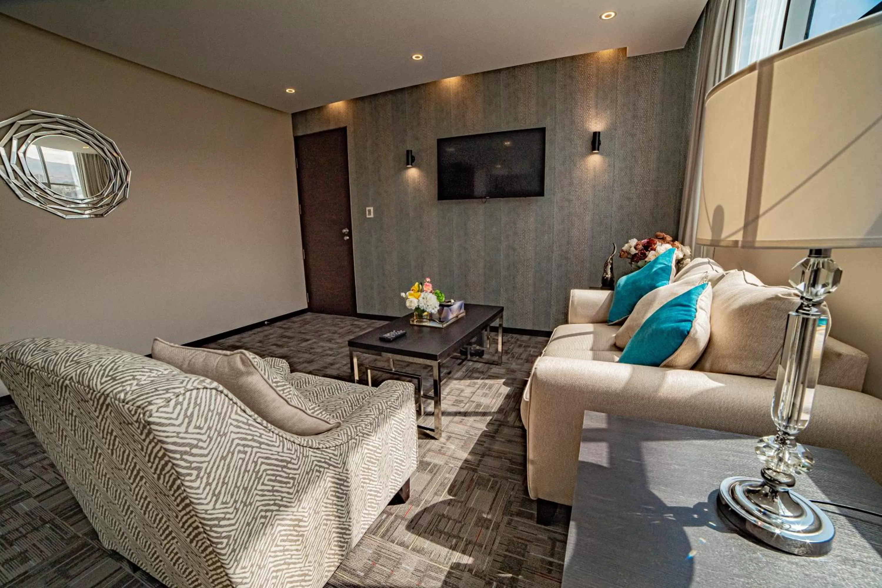 Living room in Hotel La Peonía